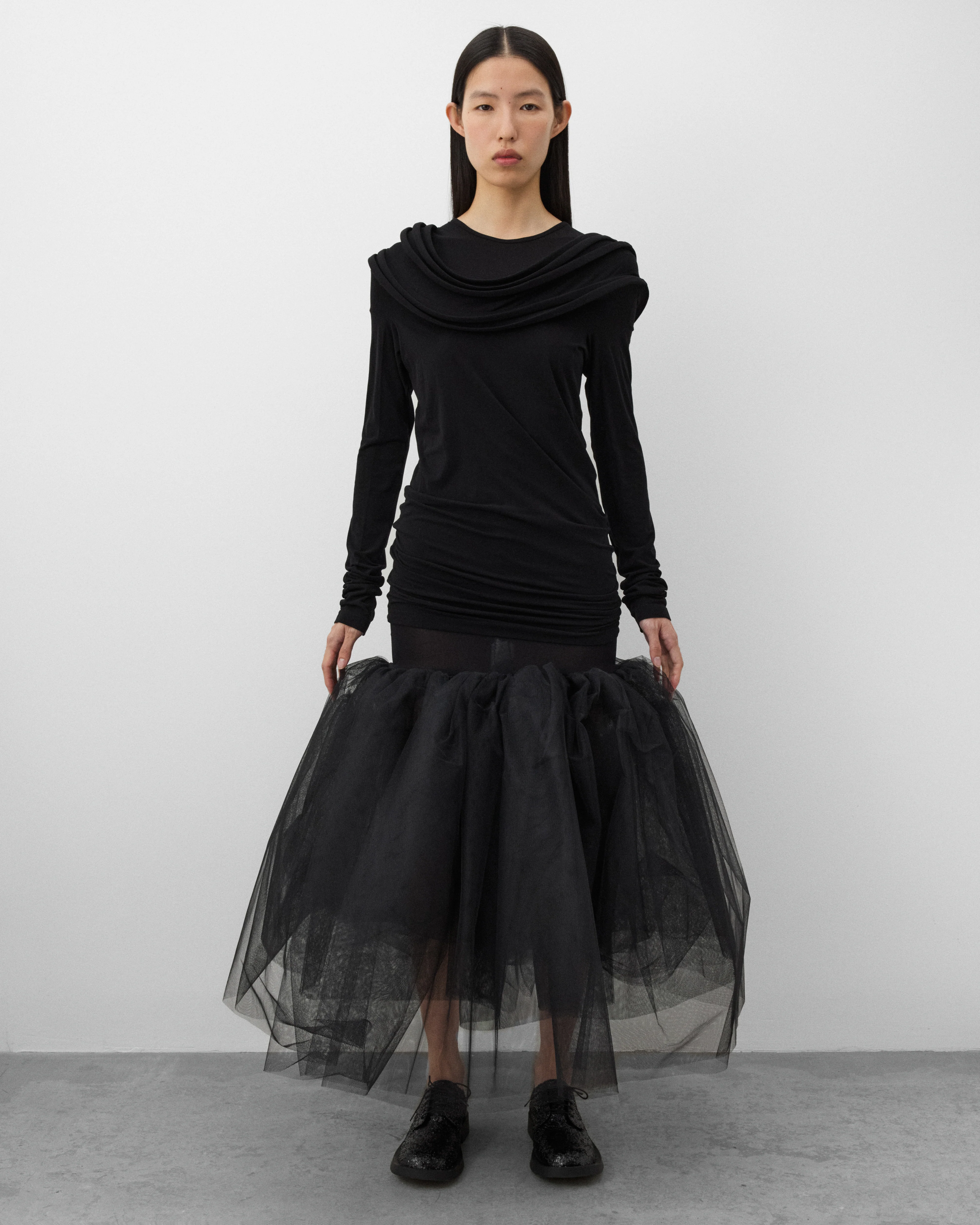 Junya Watanabe - Women's Disc Long Sleeve Top - (Black) - Image 6