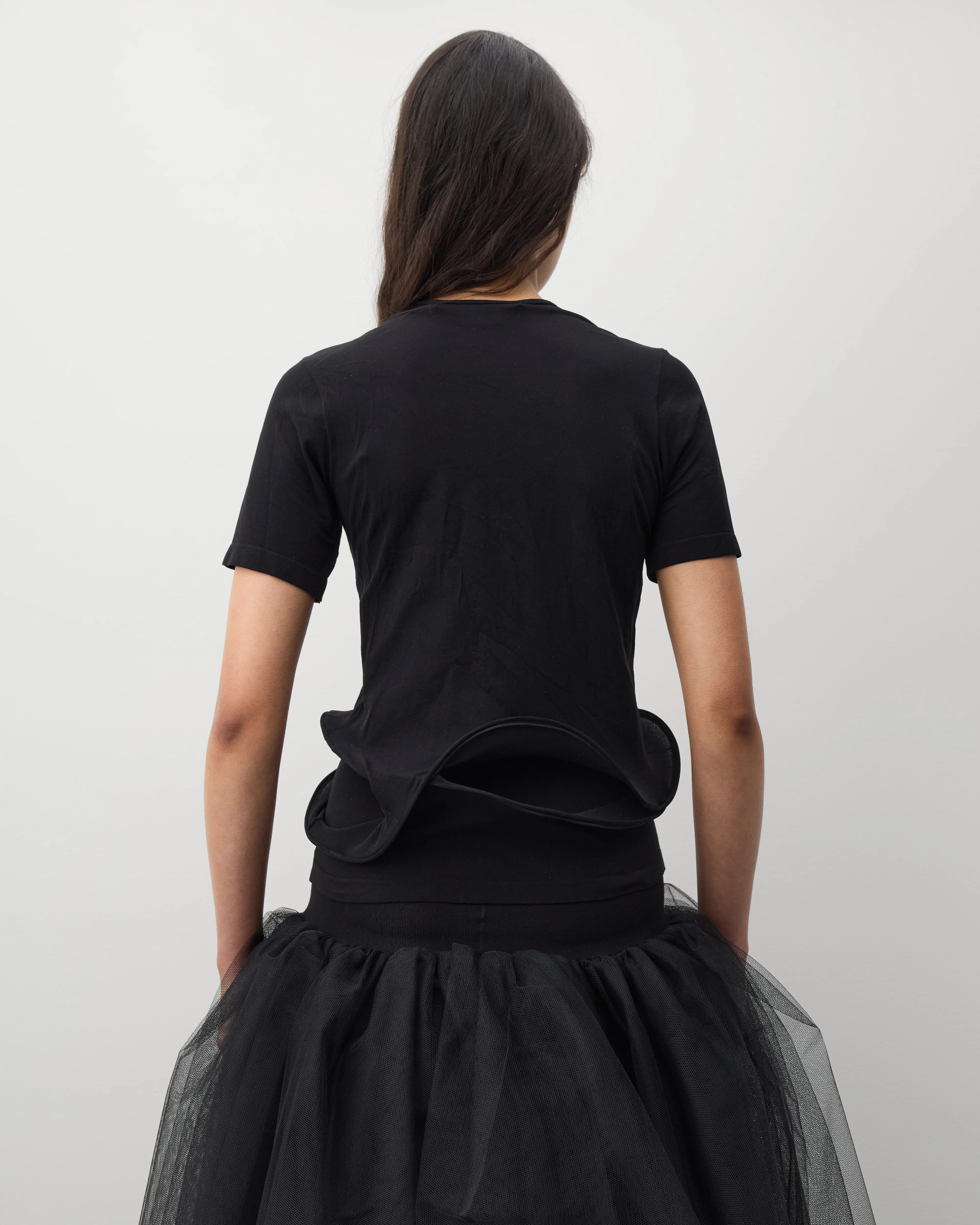 Junya Watanabe - Women's Wire Hem T-Shirt - (Black) - Image 5