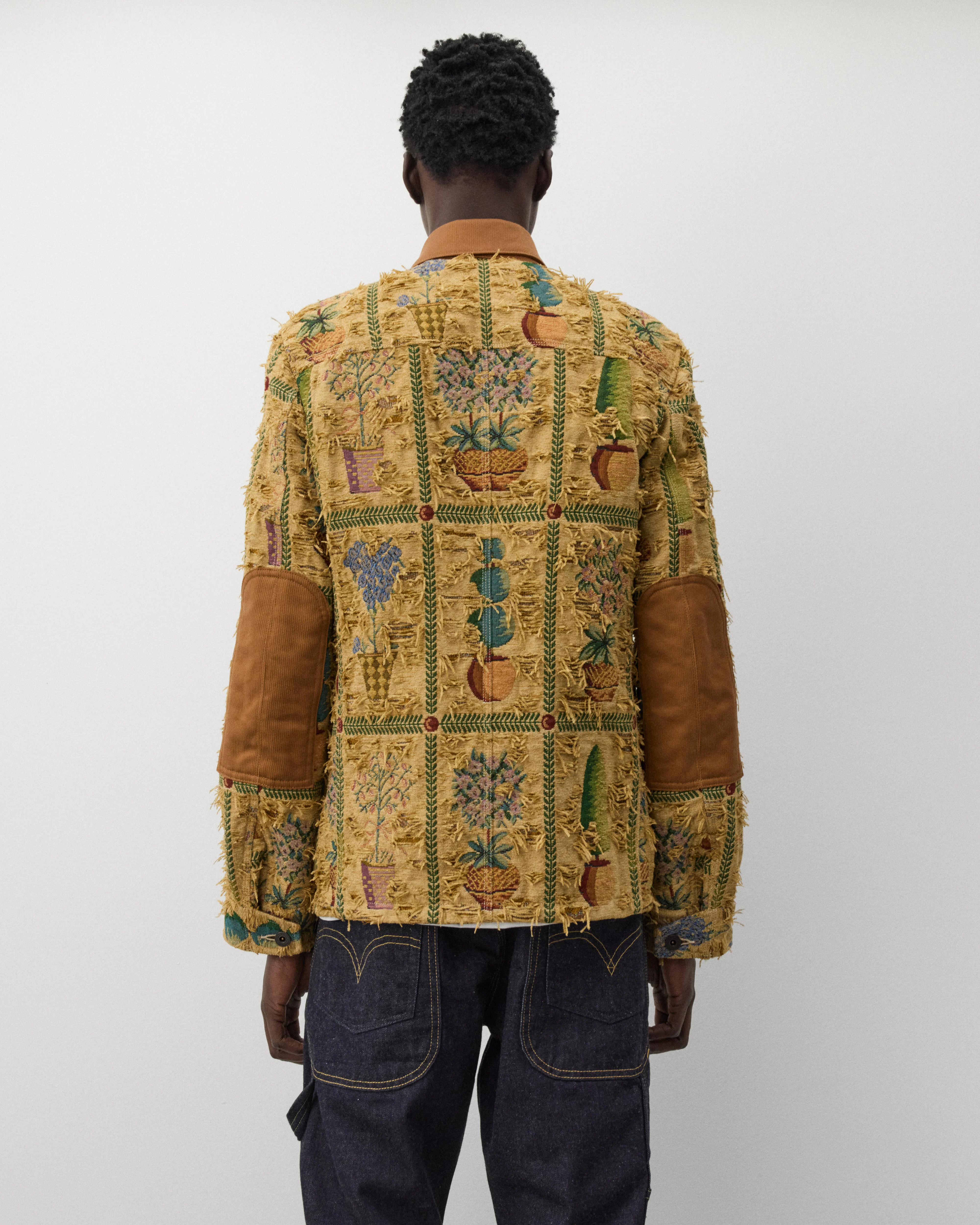 Junya Watanabe Man - Men's Plant Pot Tapestry Jacket - (Brown) - Image 5