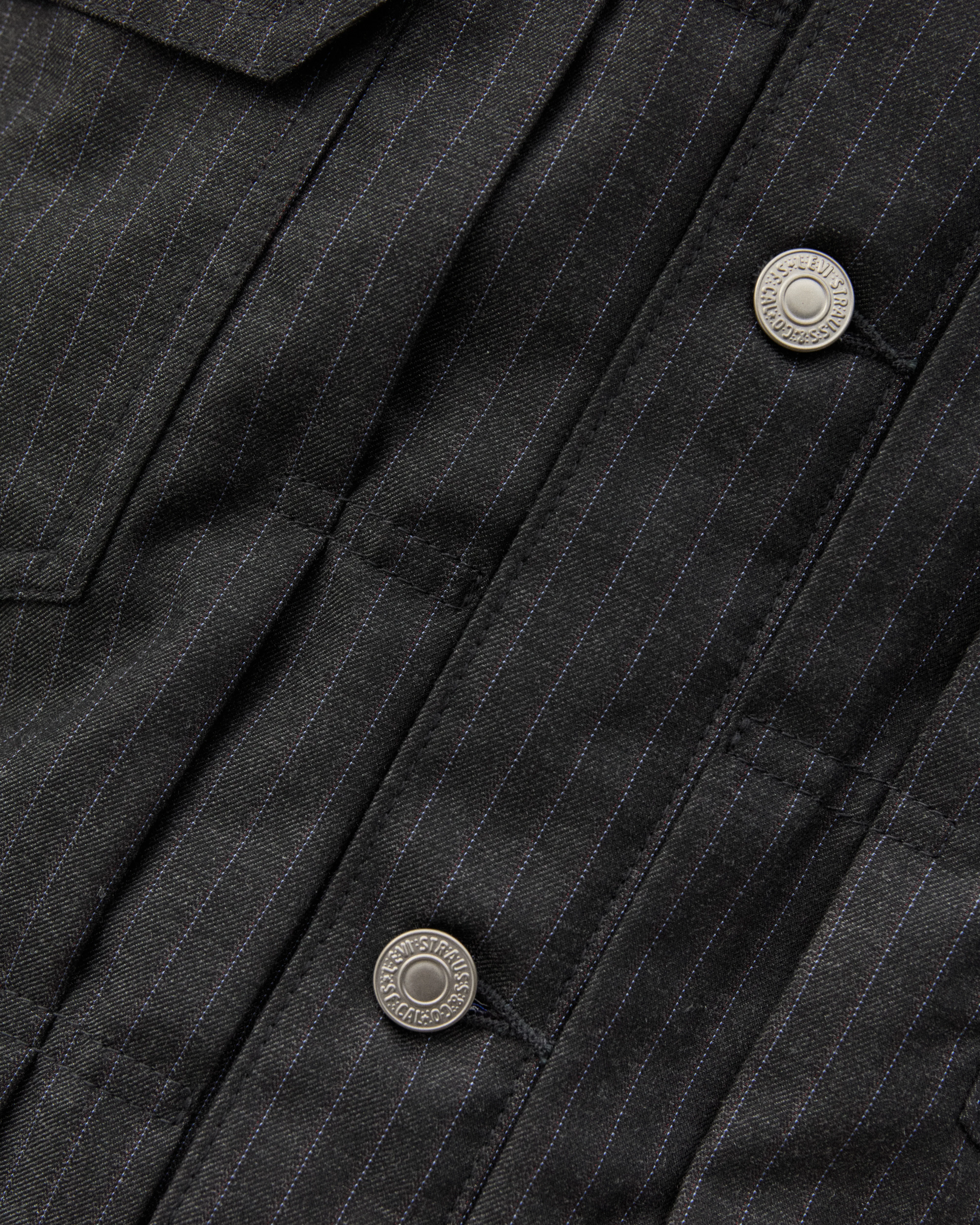 Junya Watanabe Man - Men's Levi's Type 2 Jacket - (Black Pin Stripe) - Image 7