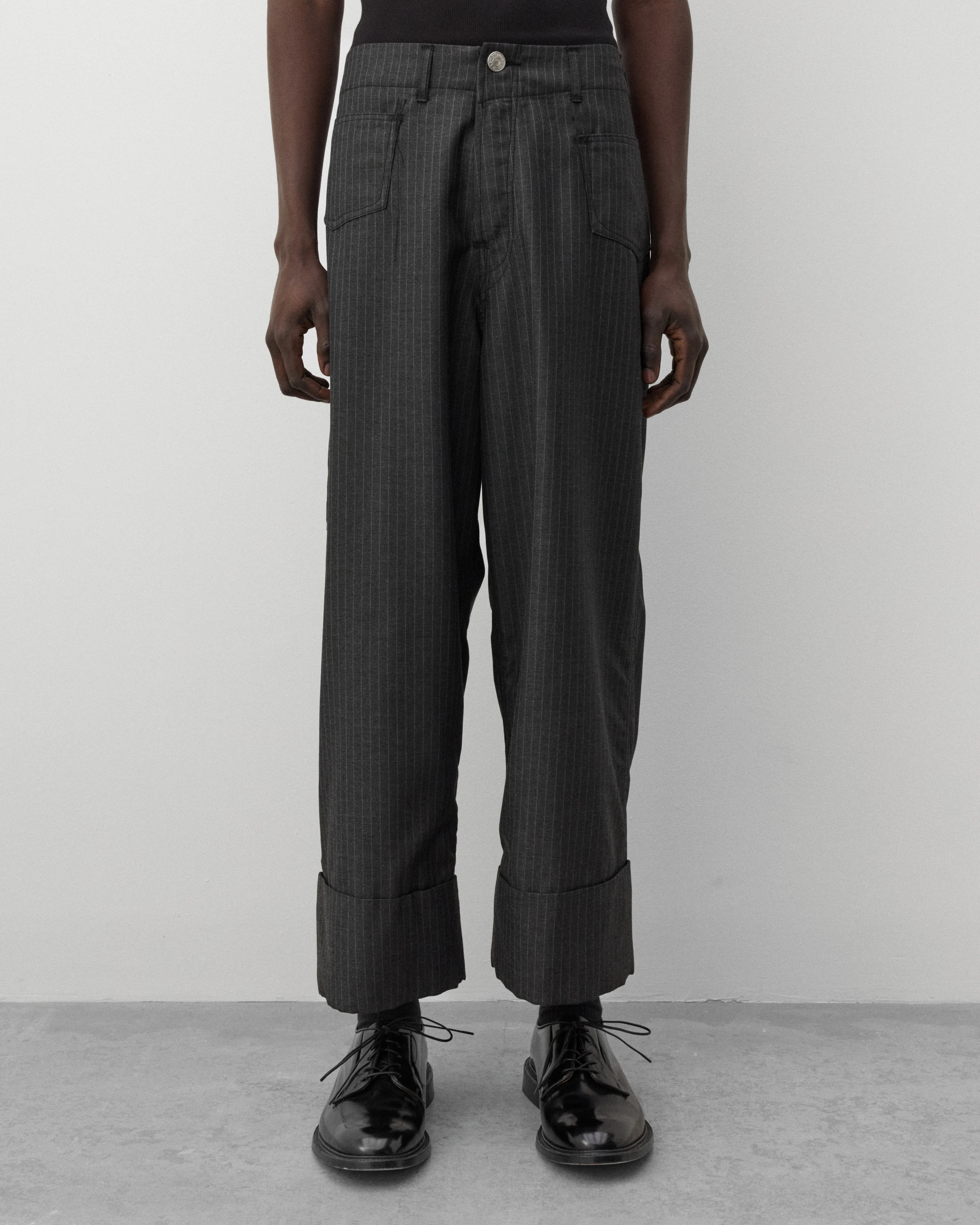 Junya Watanabe Man - Men's Levi's Pinstripe Trousers - (Charcoal) - Image 3