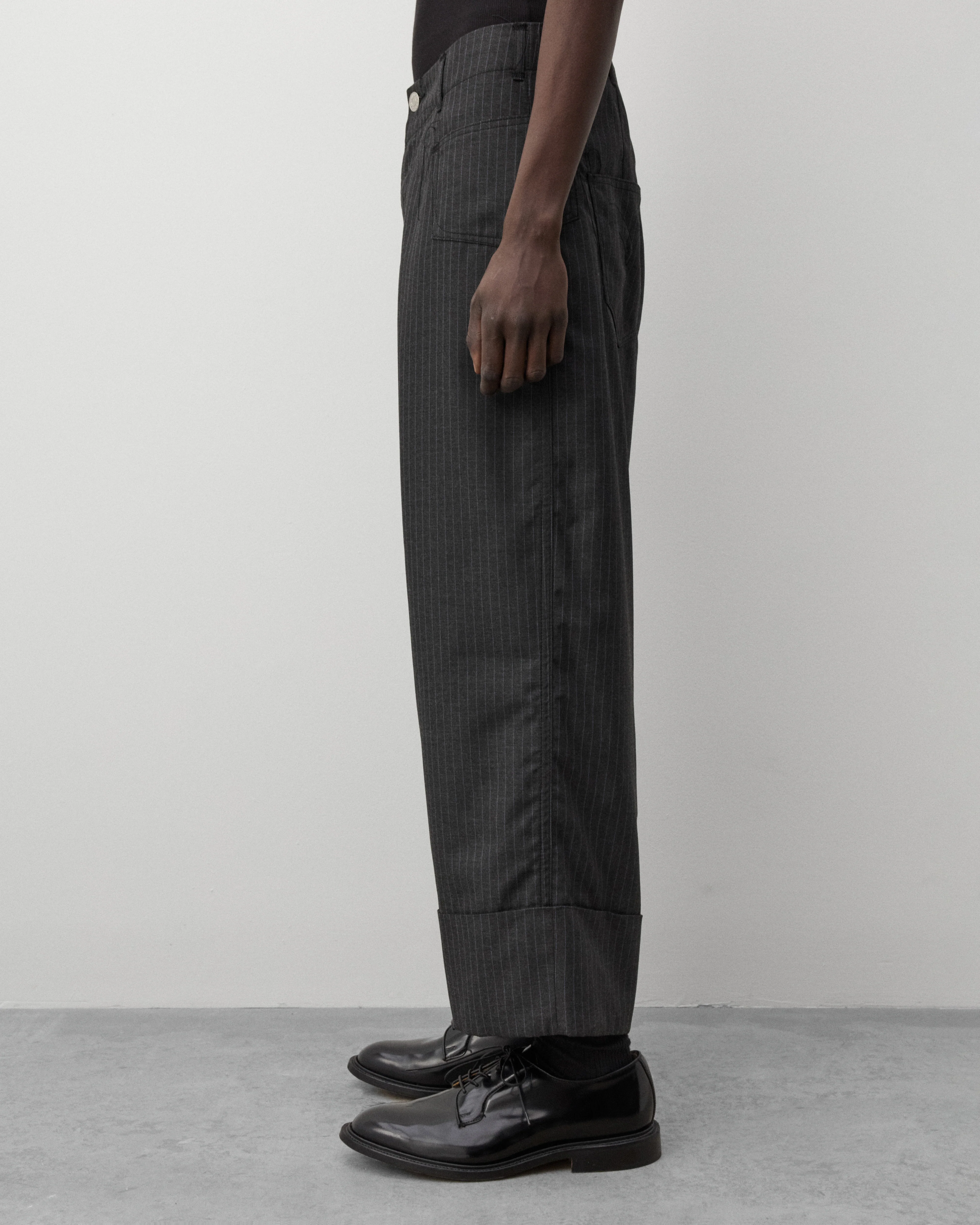 Junya Watanabe Man - Men's Levi's Pinstripe Trousers - (Charcoal) - Image 4