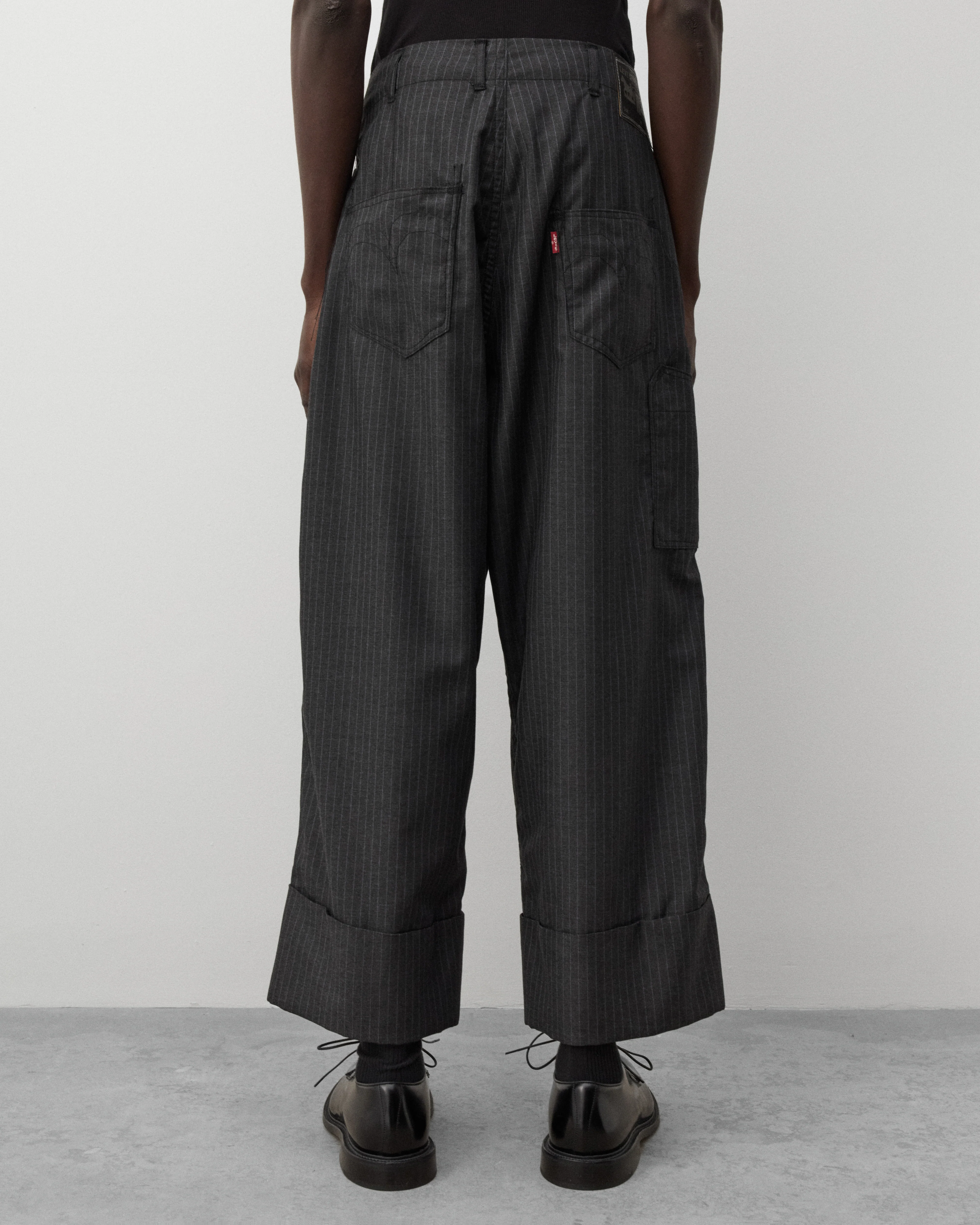Junya Watanabe Man - Men's Levi's Pinstripe Trousers - (Charcoal) - Image 5