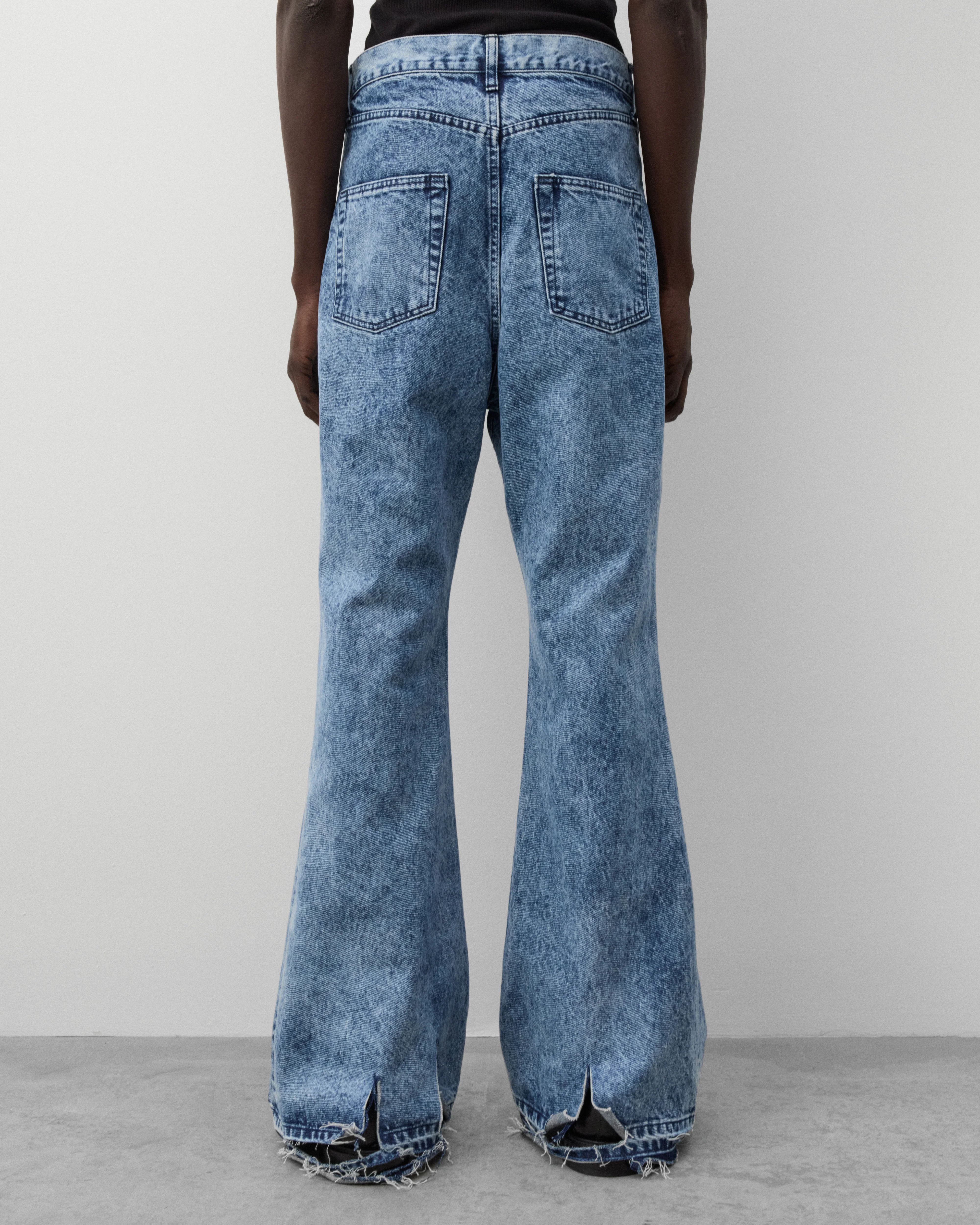 Junya Watanabe Man - Men's Flared Bootcut Jeans - (Indigo) - Image 5