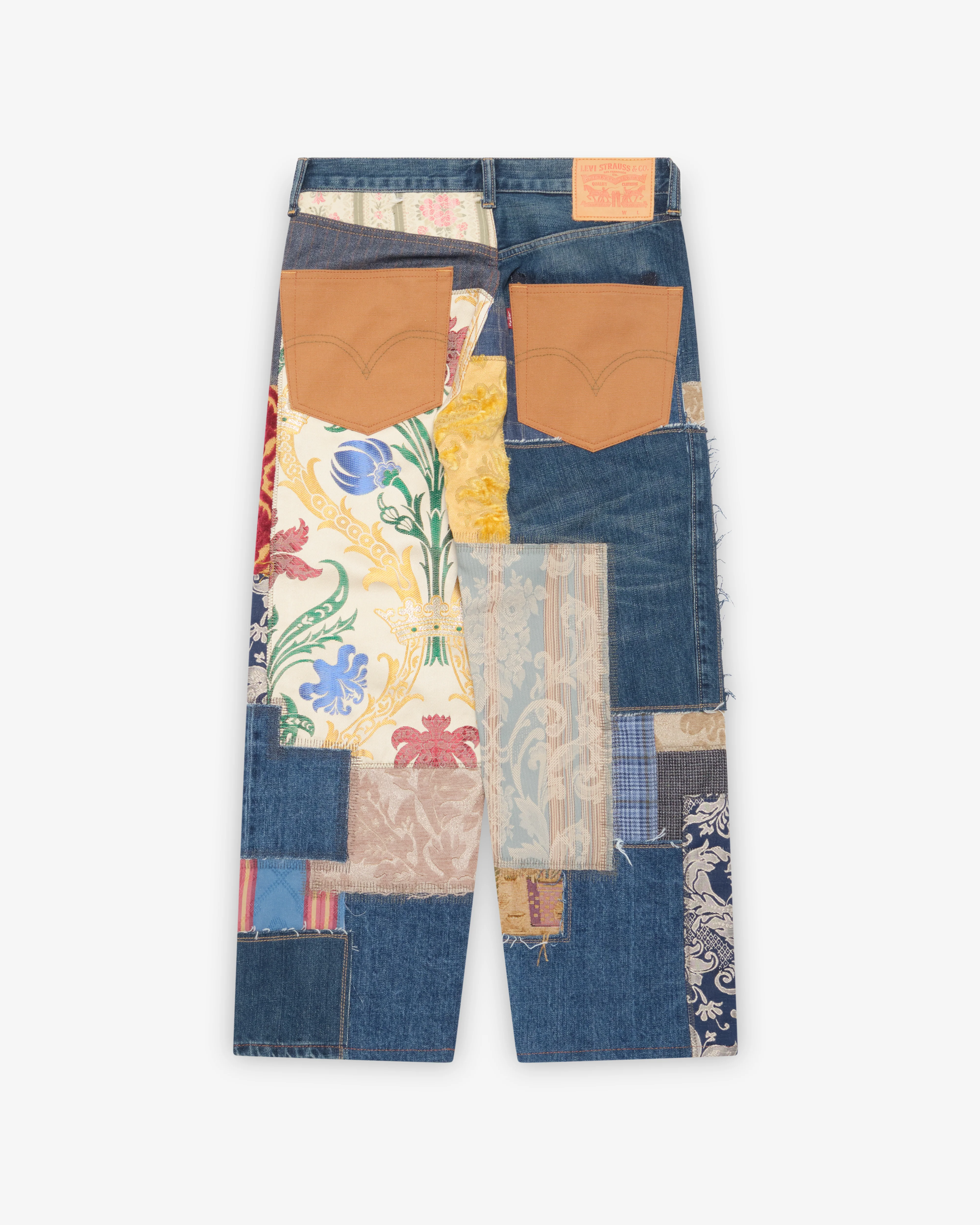 Junya Watanabe Man - Men's Patchwork Jeans - (Indigo) - Image 2