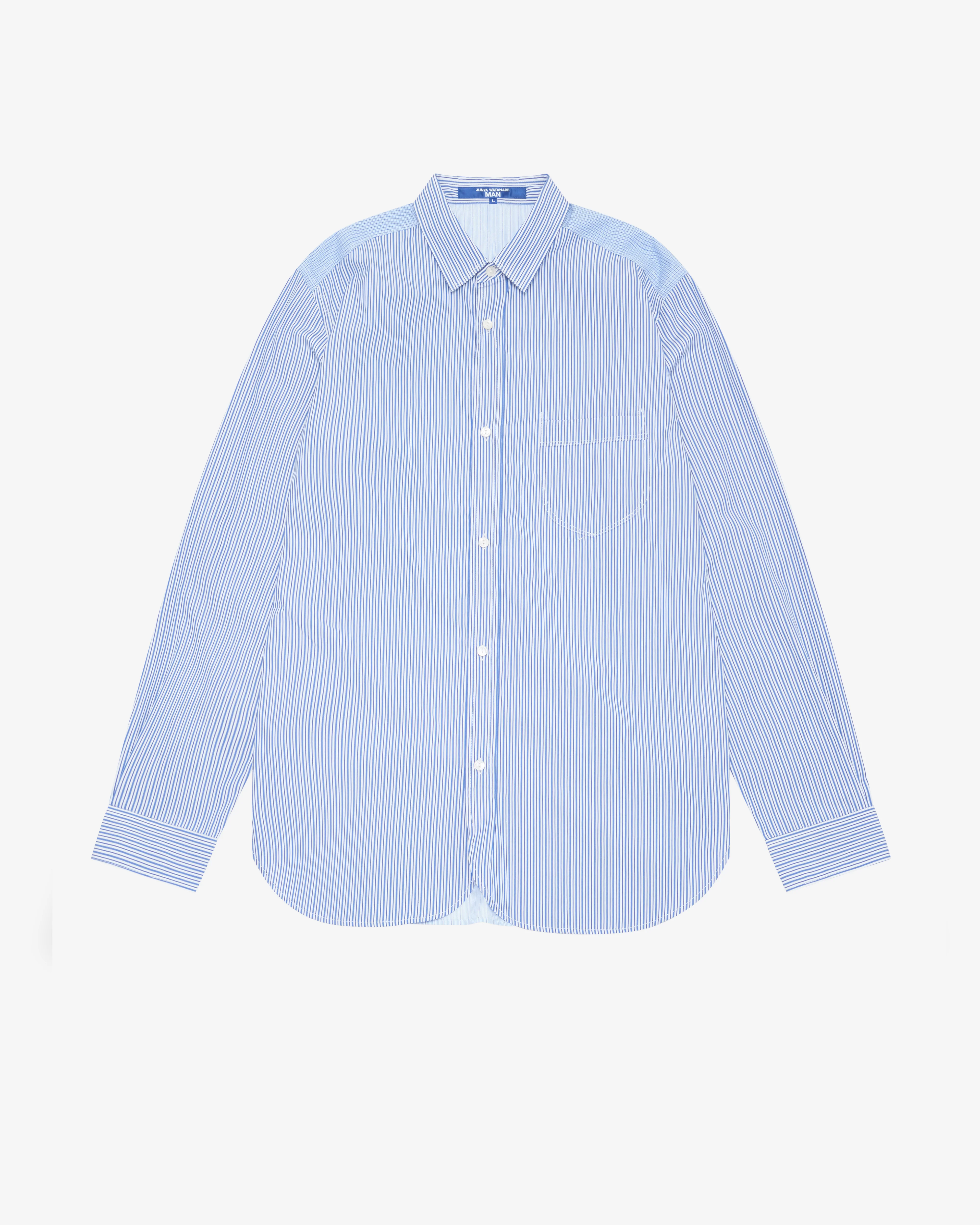 Junya Watanabe Man - Men's Panelled Shirt - (Blue)