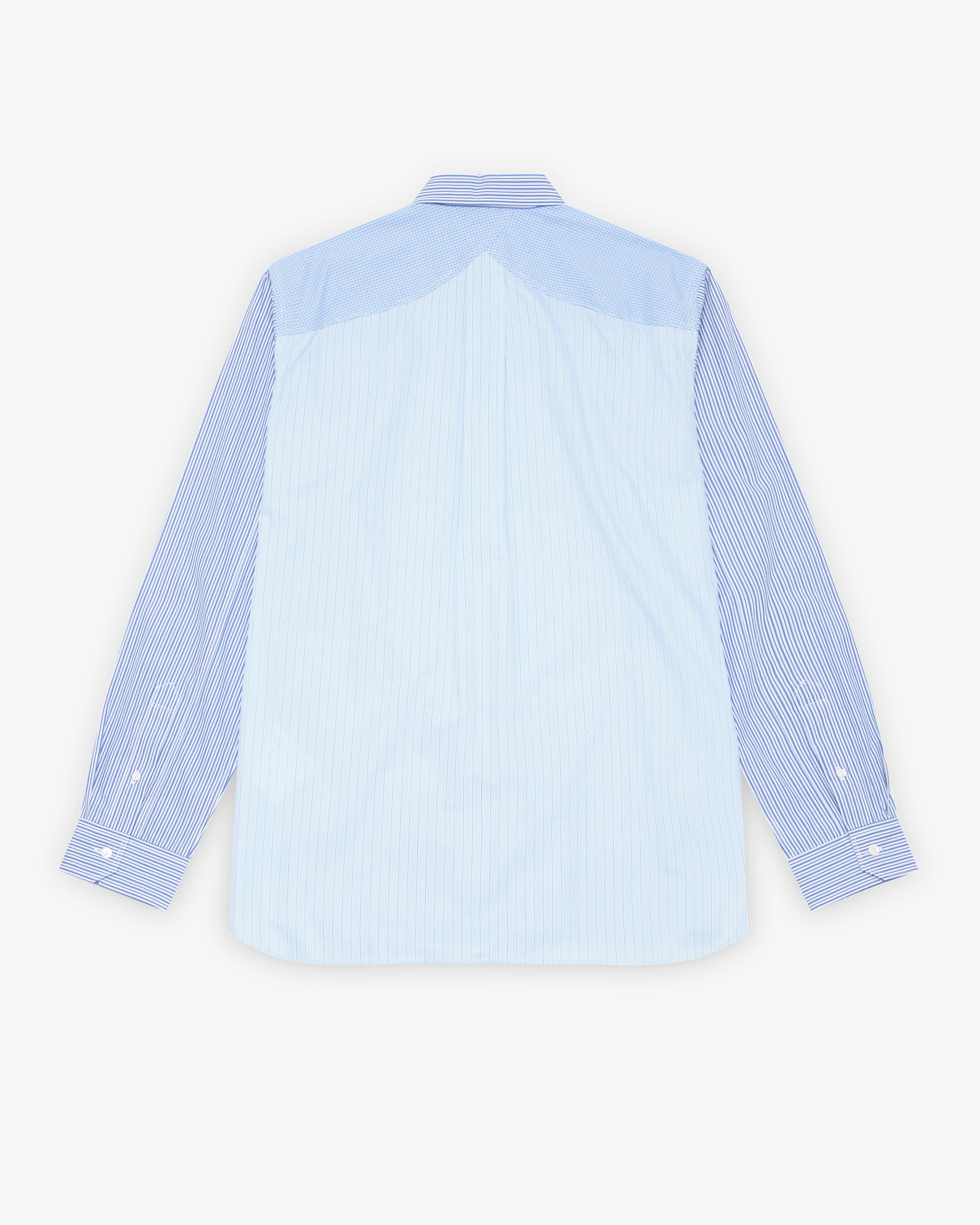 Junya Watanabe Man - Men's Panelled Shirt - (Blue) - Image 2