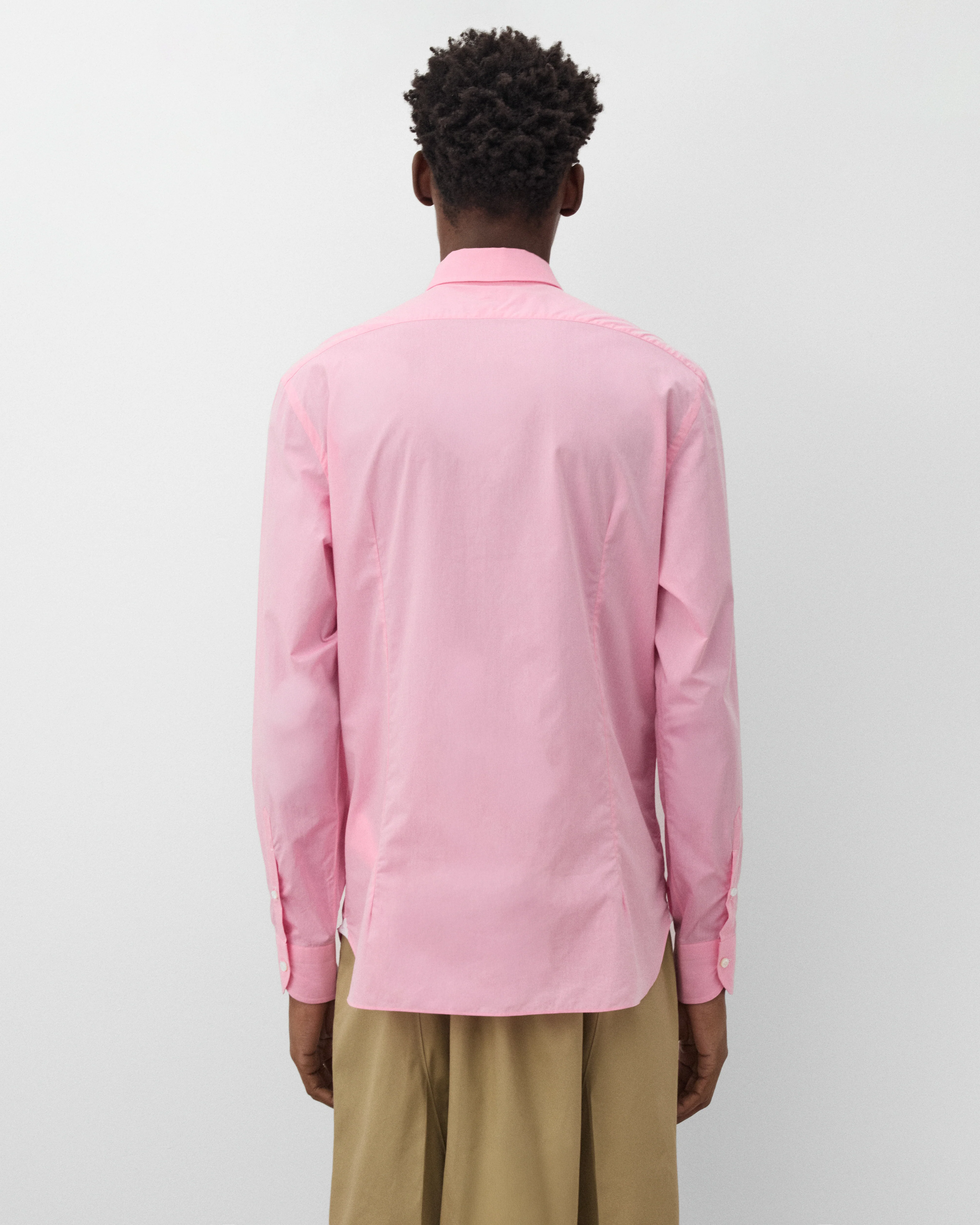 Junya Watanabe Man - Men's Maria Santangelo Oxford Shirt - (Pink) - Image 5