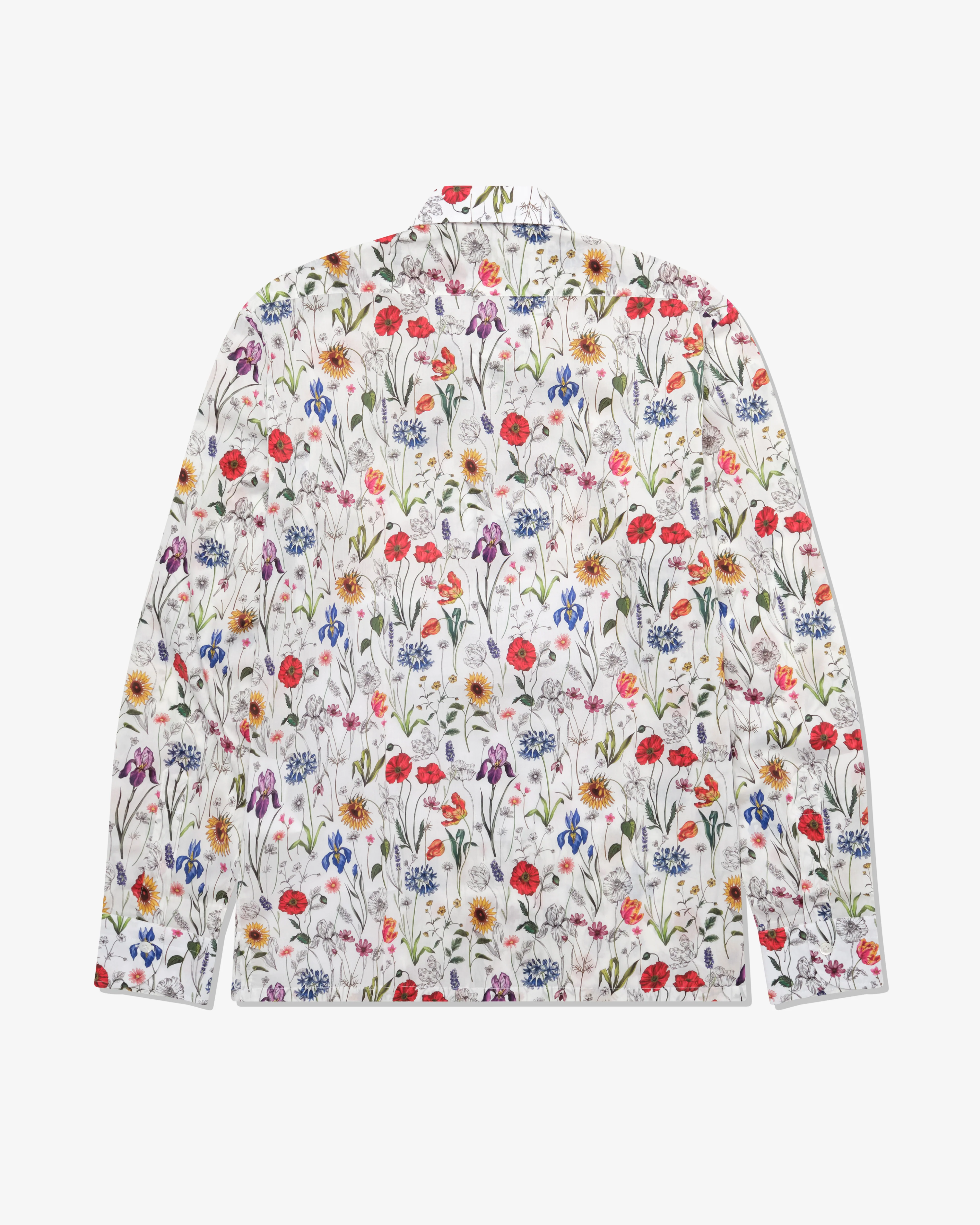 Junya Watanabe Man - Men's Floral Shirt - (White/Red/Purple) - Image 2