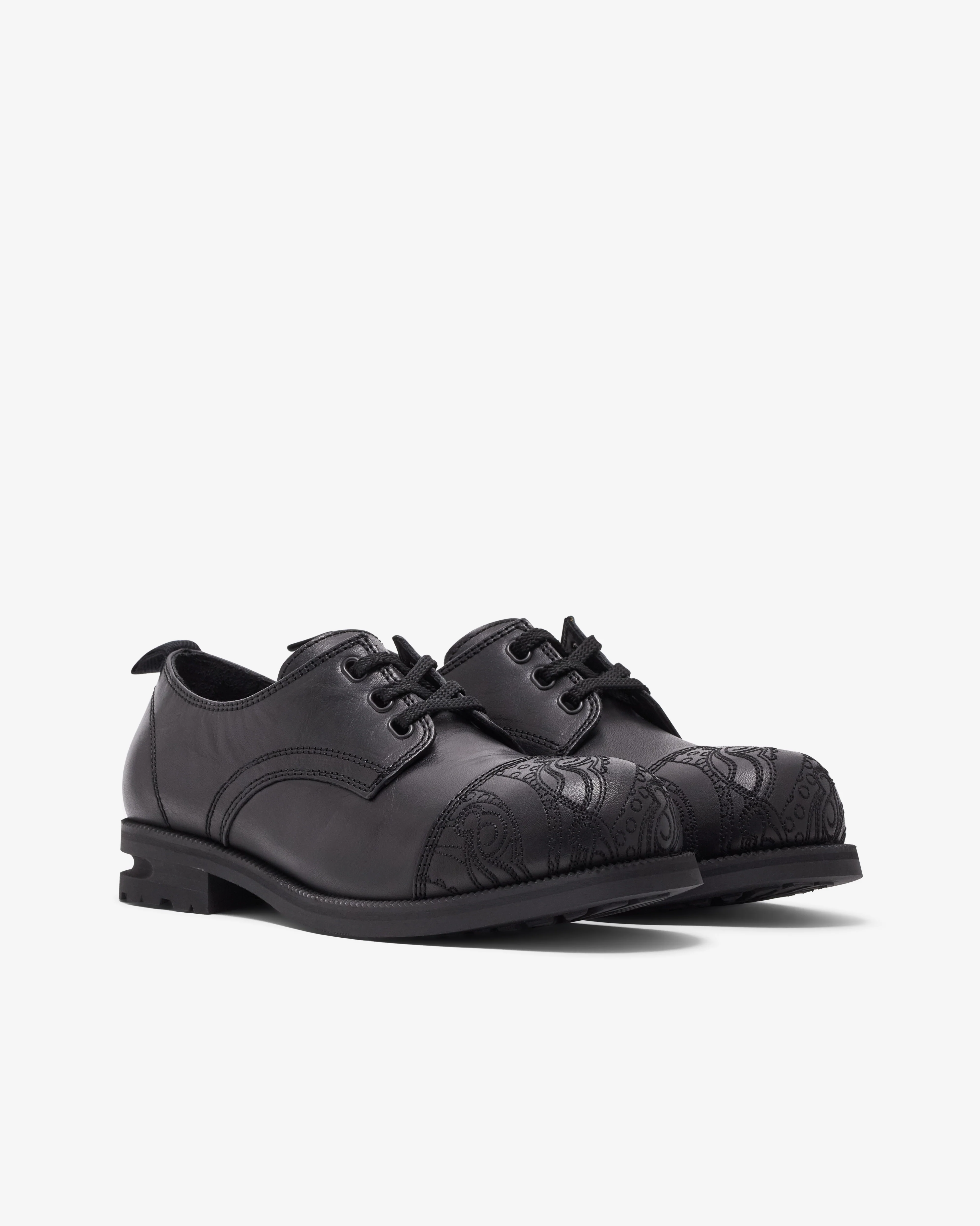 Kiko Kostadinov - Men's Atro Lace Ups - (Soot Black) - Image 3