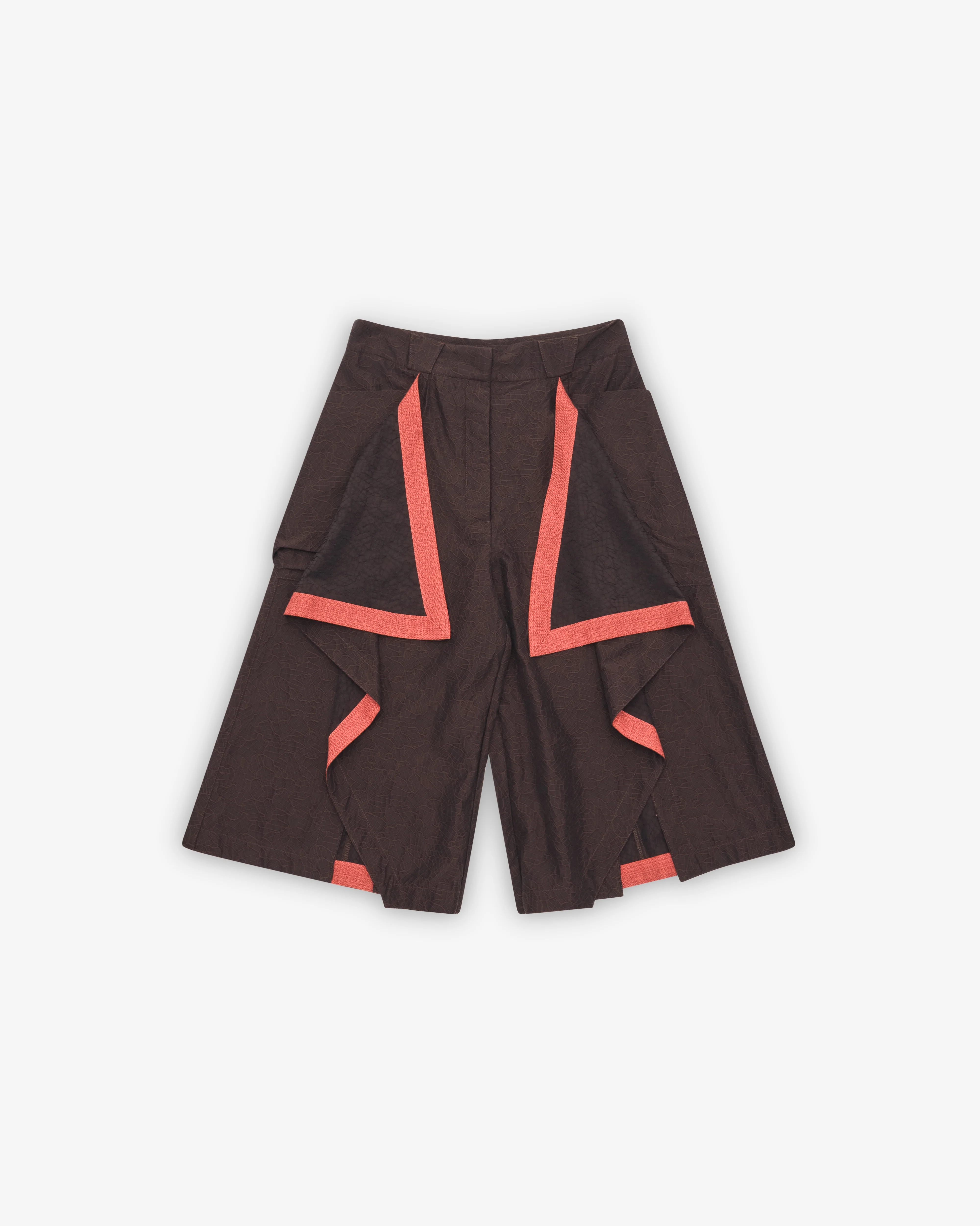 Kiko Kostadinov - Women's Dahlia Draped Shorts - (Dark Elm)