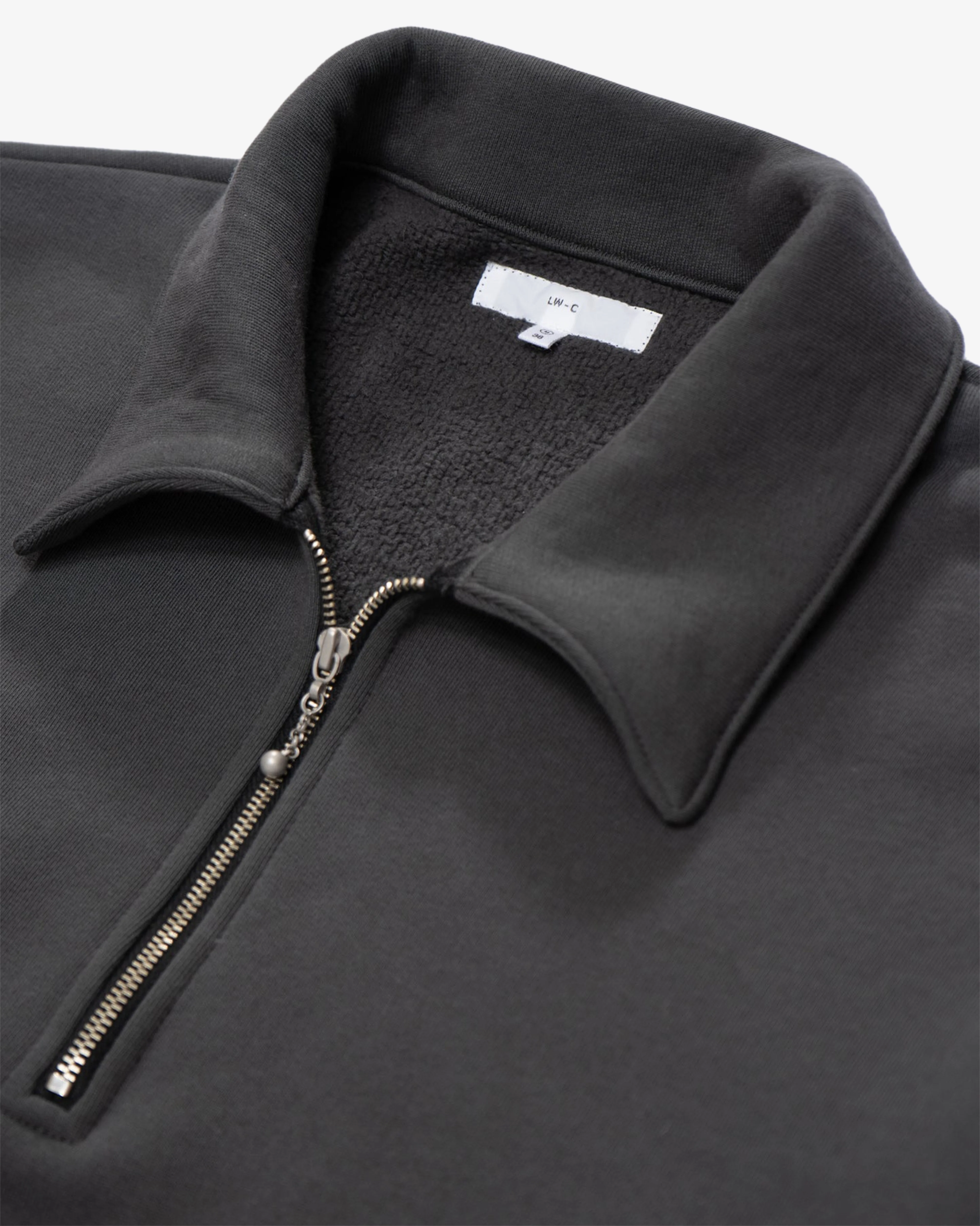 Lady White - Men's Quarter Zip Sweatshirt - (Faded Black) - Image 2
