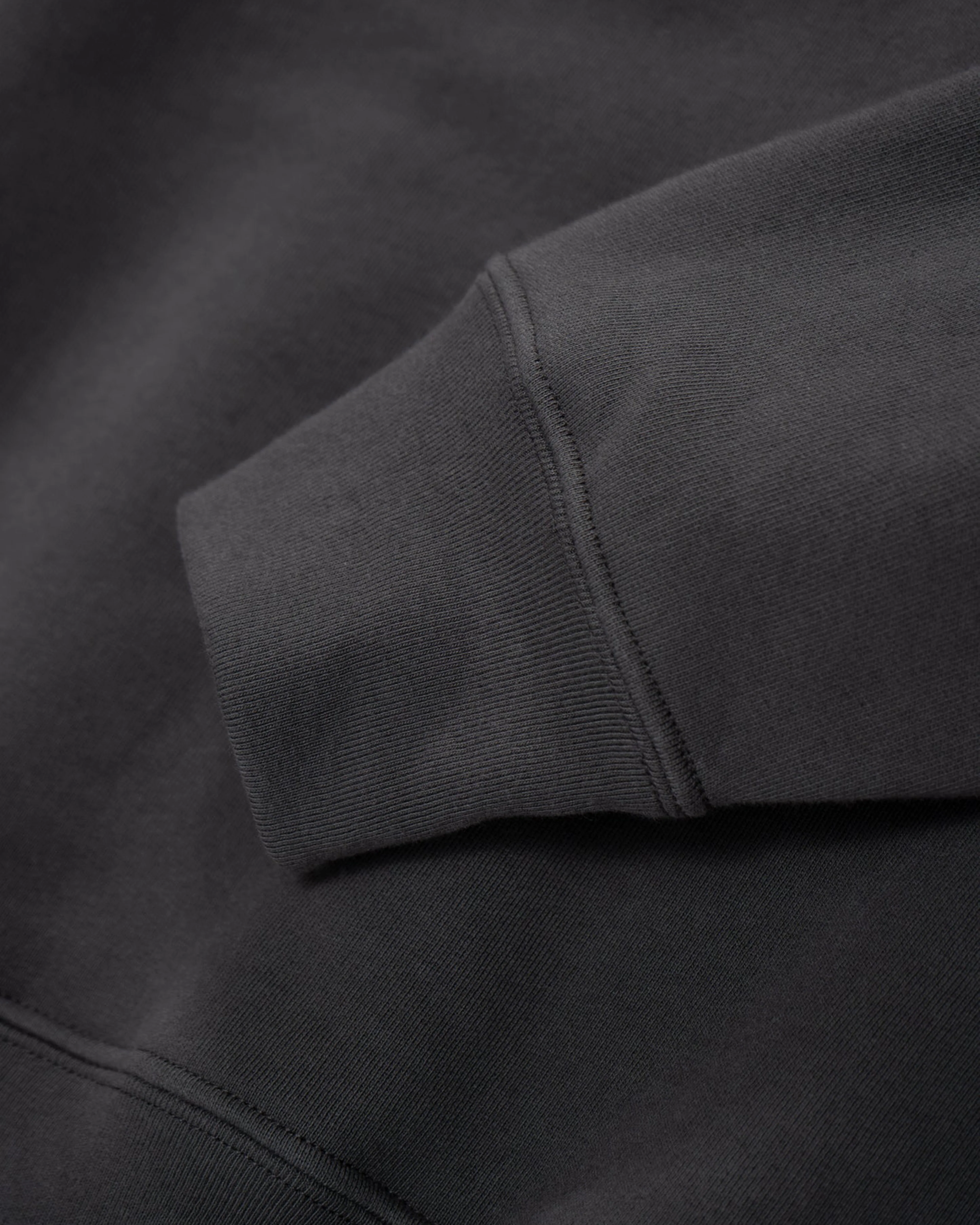 Lady White - Men's Quarter Zip Sweatshirt - (Faded Black) - Image 3