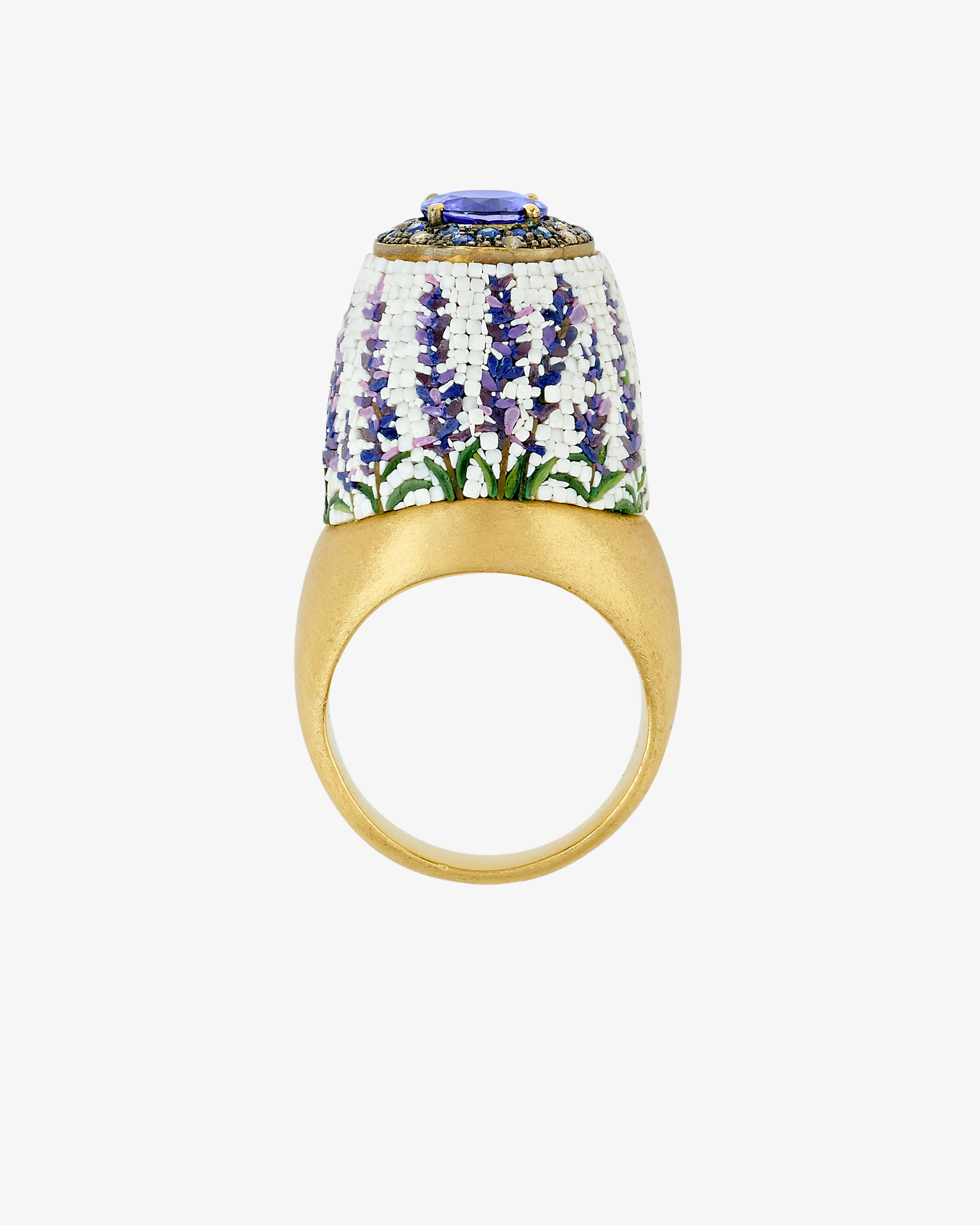 Le Sibille - Women's Lavender Ring - (Yellow Gold) - Image 2
