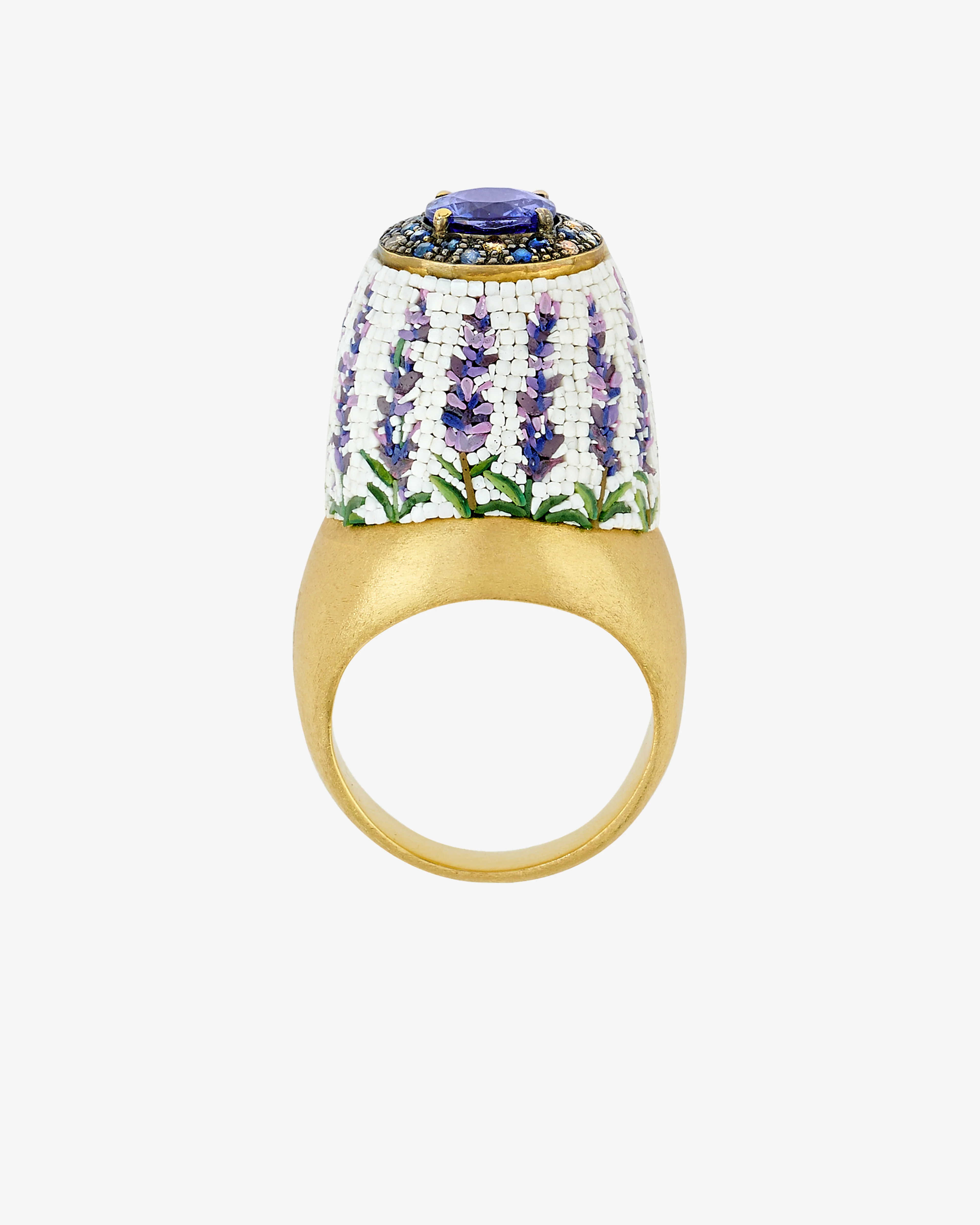 Le Sibille - Women's Lavender Ring - (Yellow Gold) - Image 3