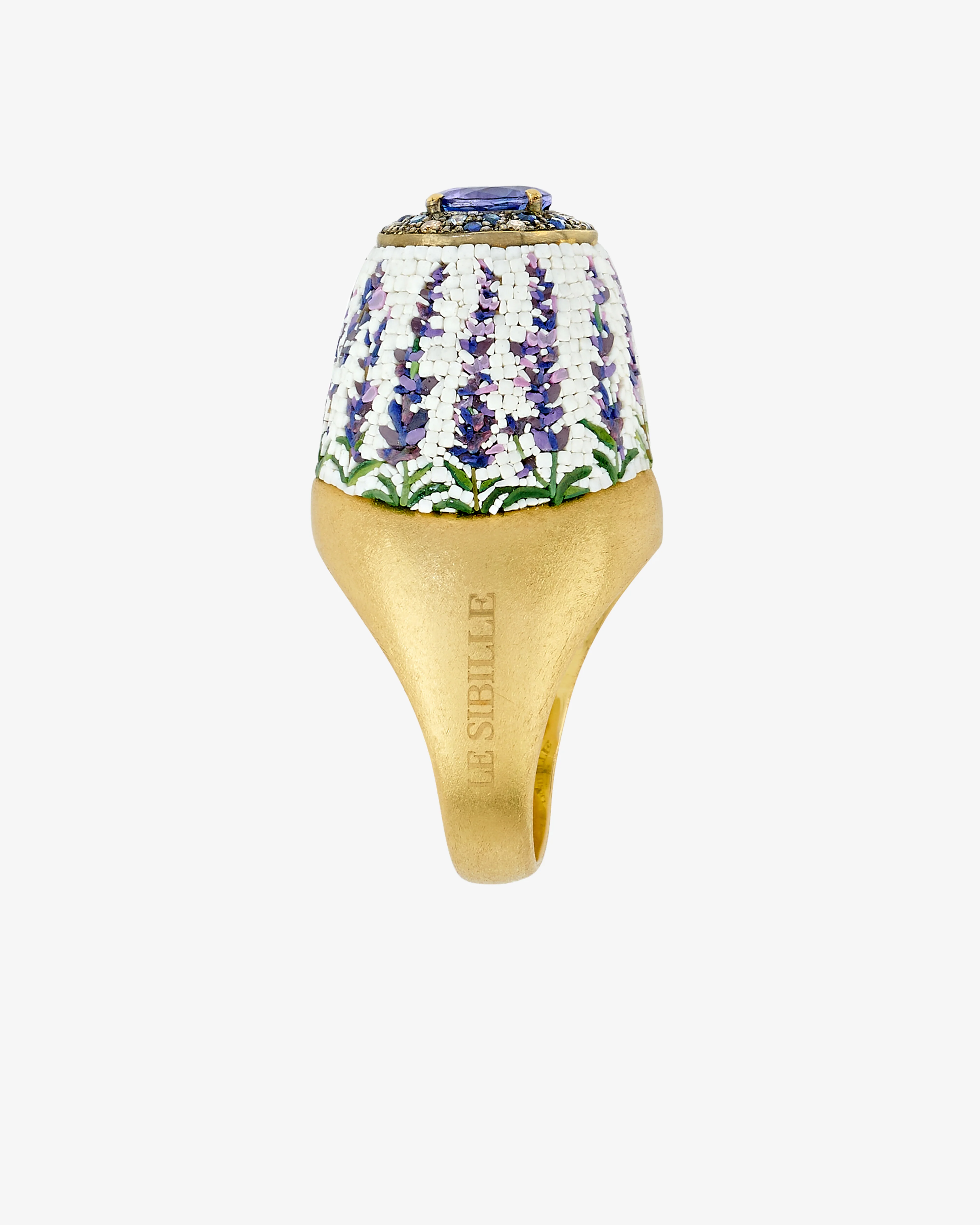 Le Sibille - Women's Lavender Ring - (Yellow Gold) - Image 4