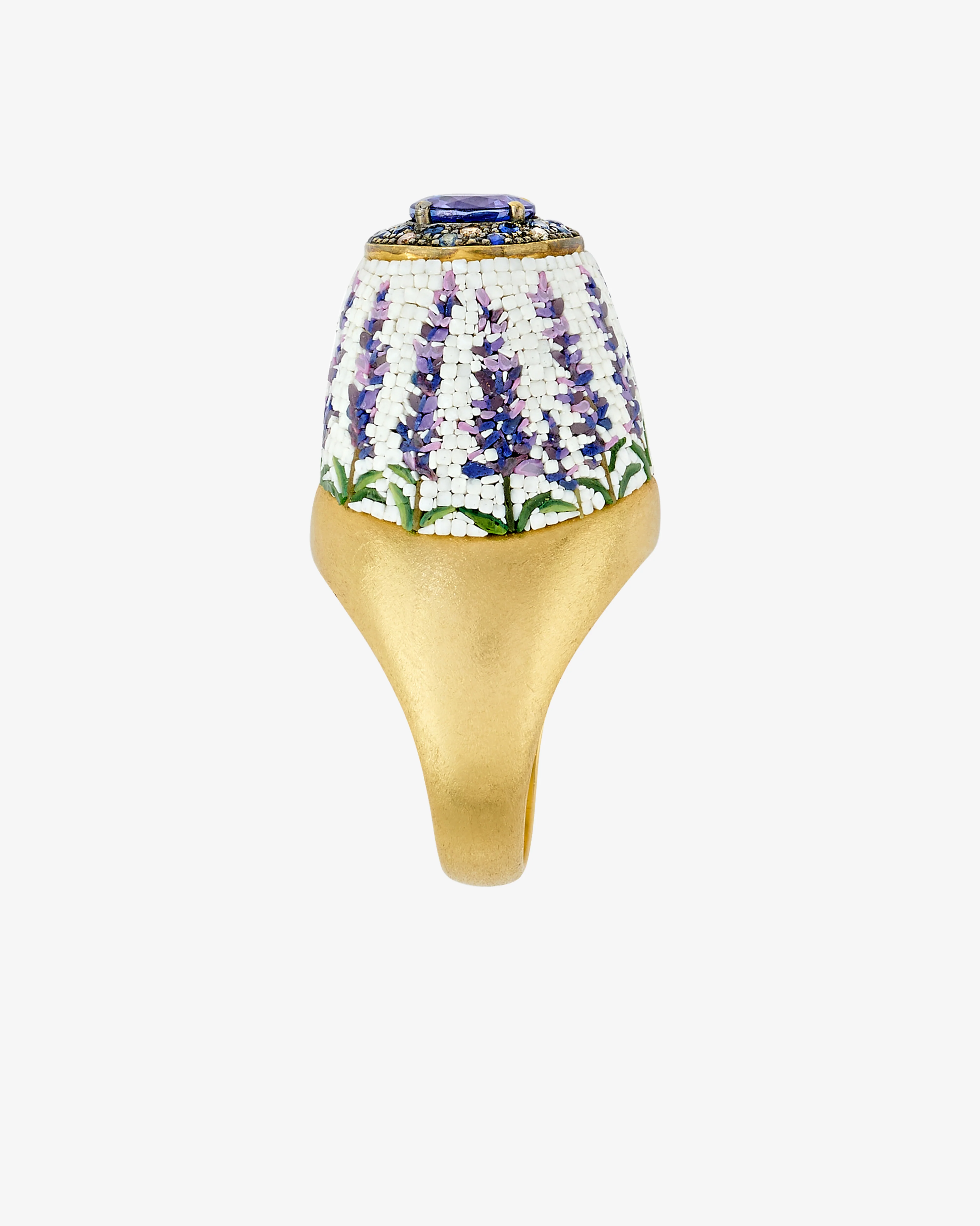 Le Sibille - Women's Lavender Ring - (Yellow Gold) - Image 5
