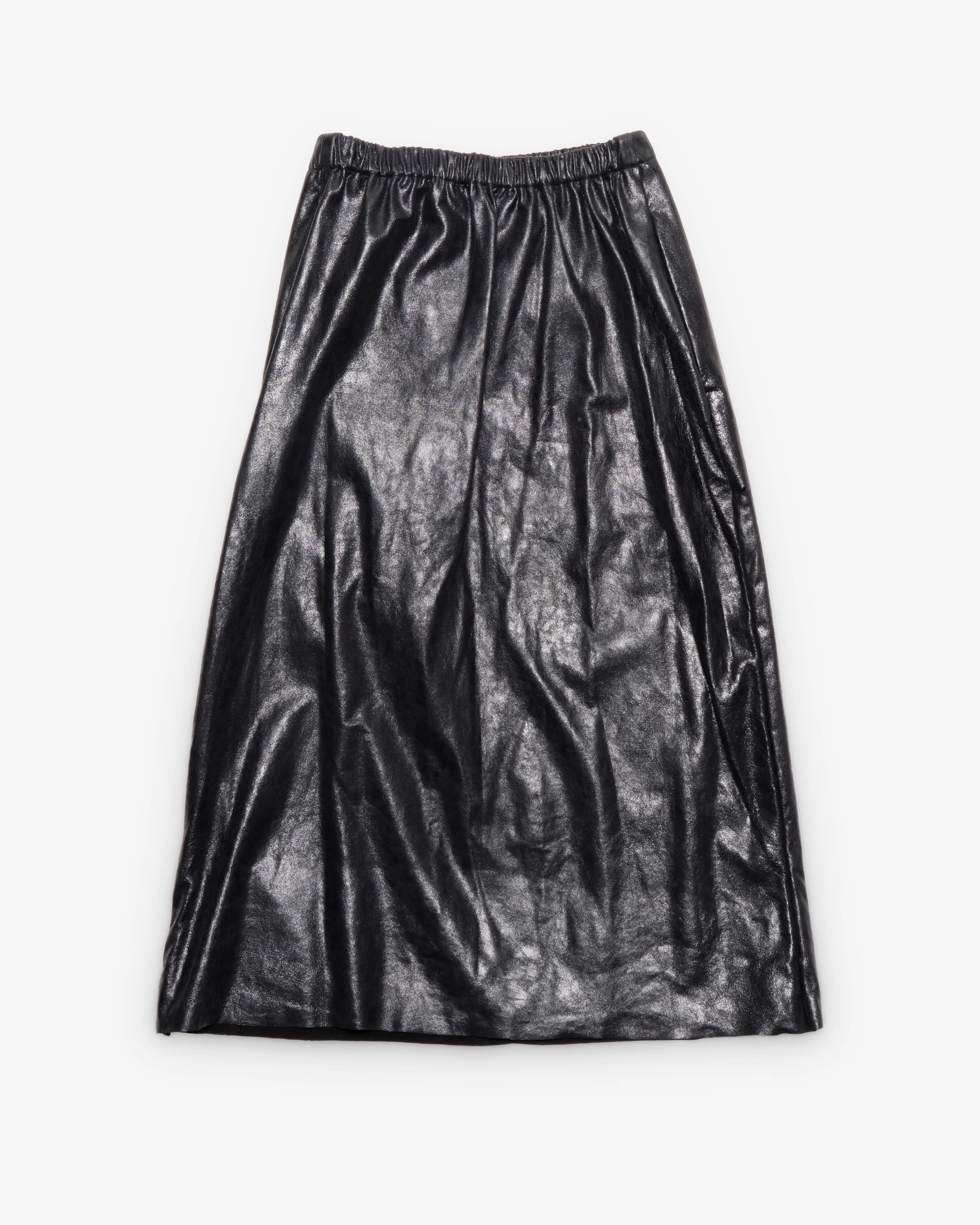 Liberal Youth Ministry - Men's Darko Long Leather Skirt - (Black) - Image 2
