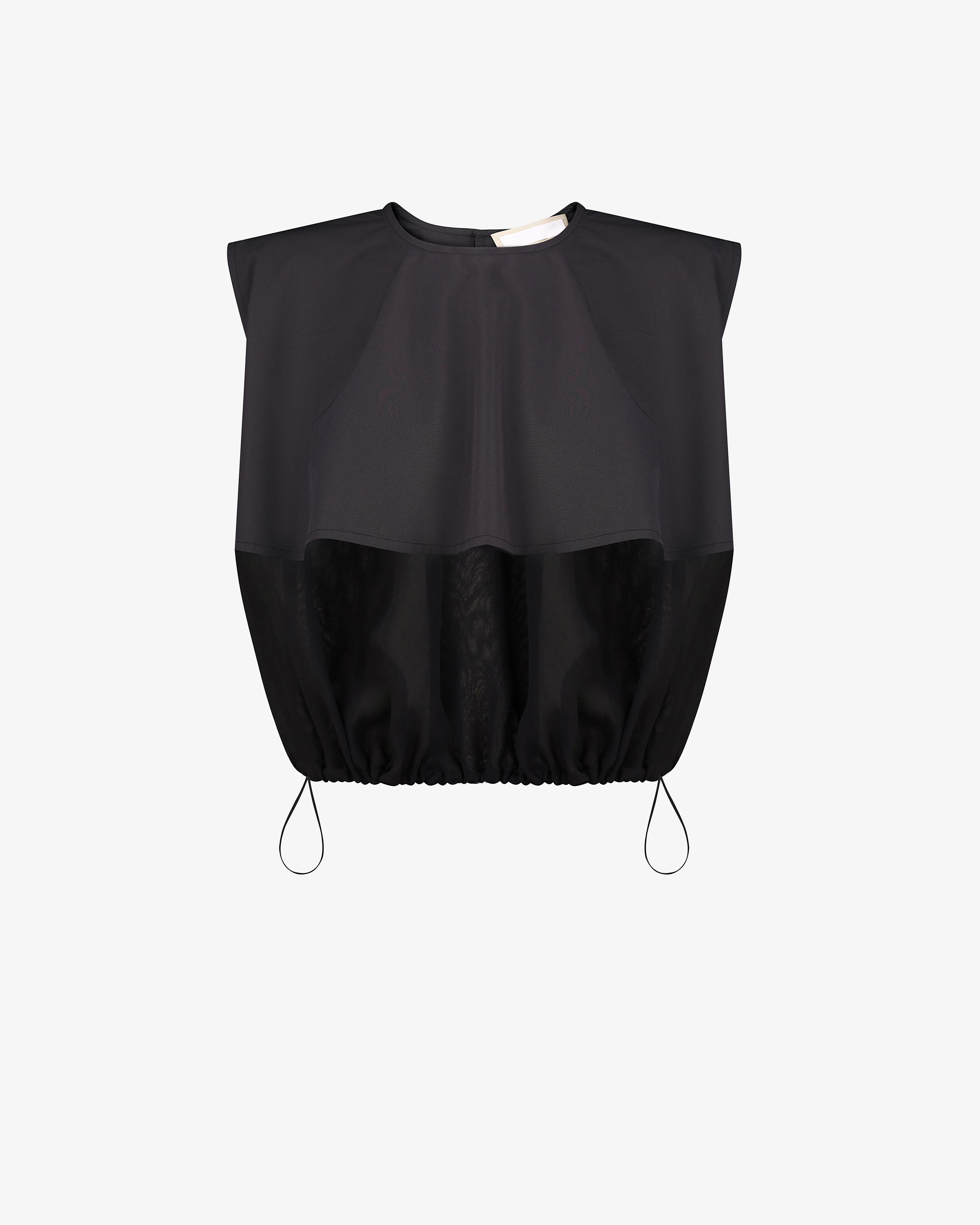 Litkovska - Women's Cropped Wool Blend Top - (Black)
