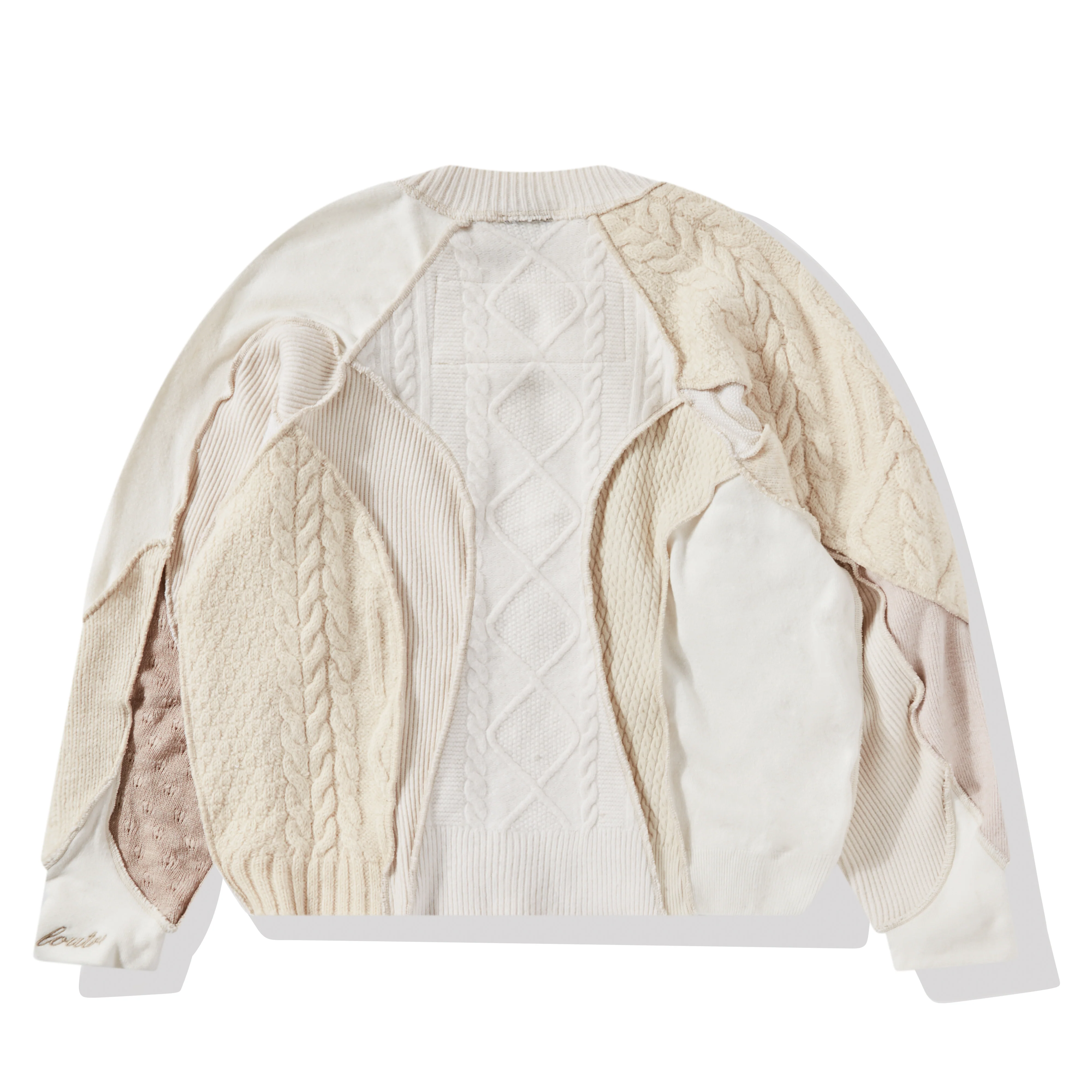 Loutre - Men's Knit Sweater - (Cream Mix) - Image 2