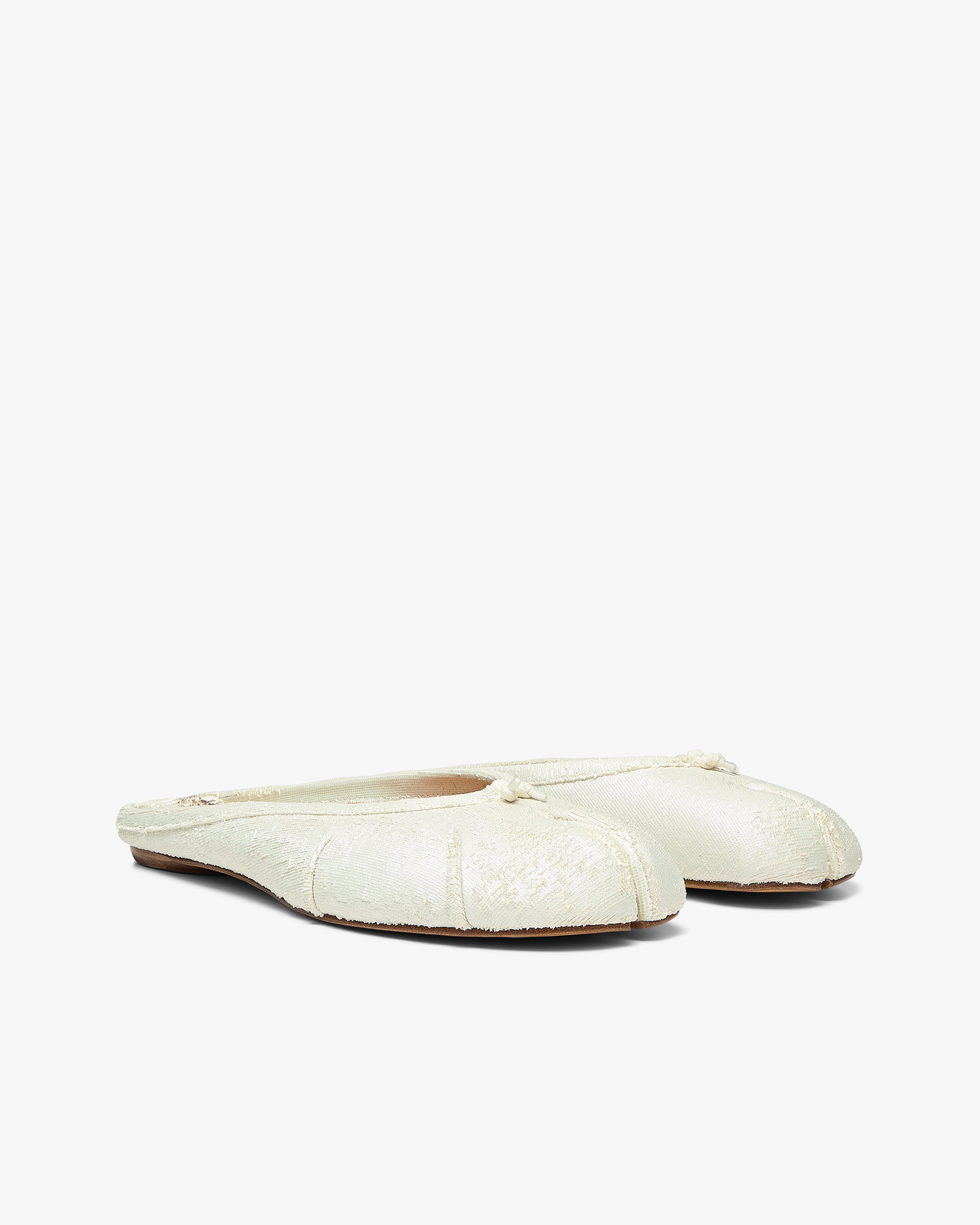Maison Margiela - Women's Ballet Shoe - (White Pearl) - Image 5