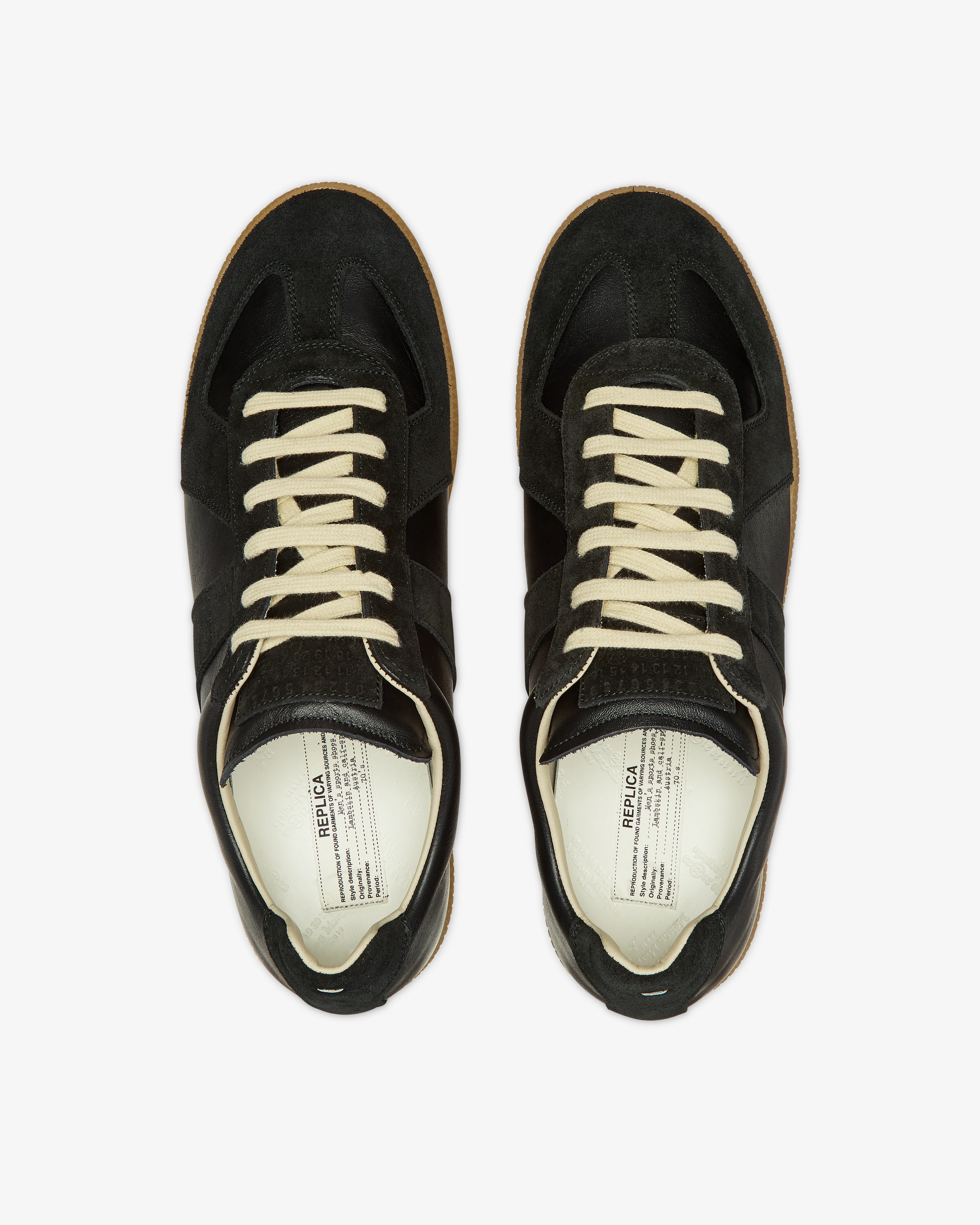 Maison Margiela - Men’s Replica Sneakers - (Black/Black) - Image 6