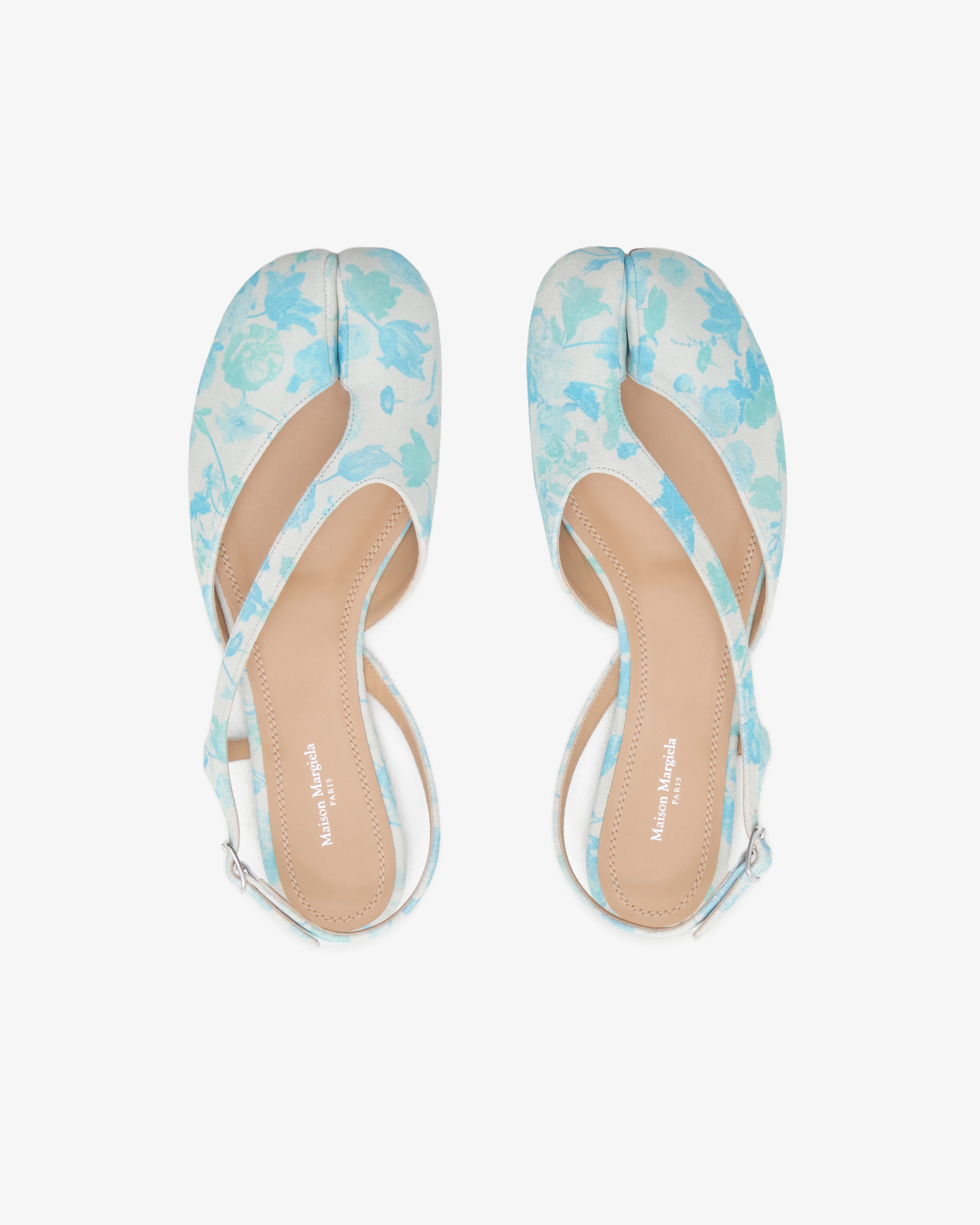 Maison Margiela - Women's Tabi Slingback Sandal - (White/Light Blue) - Image 6