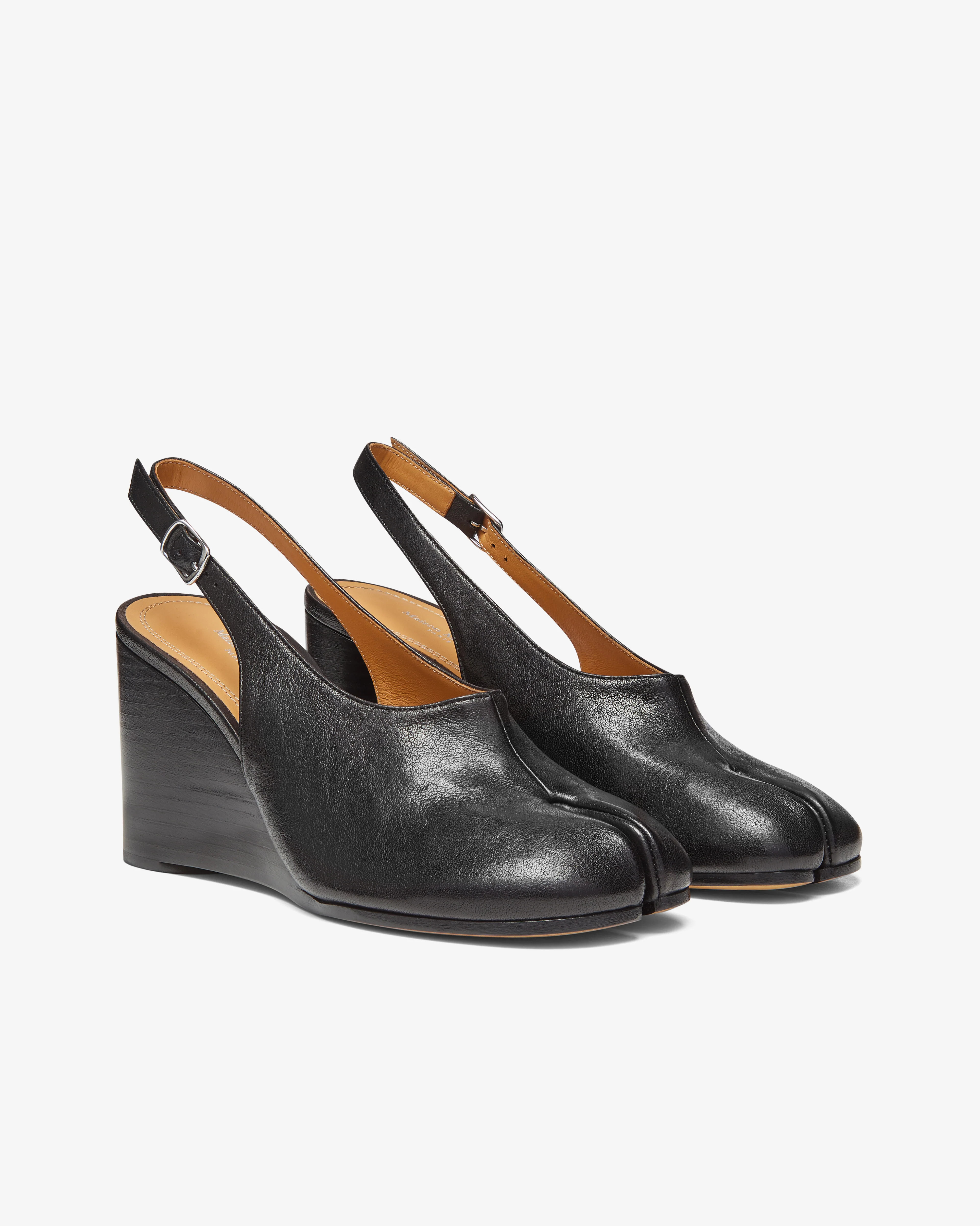Maison Margiela - Women's Tabi Wedge Slingback - (Black) - Image 4