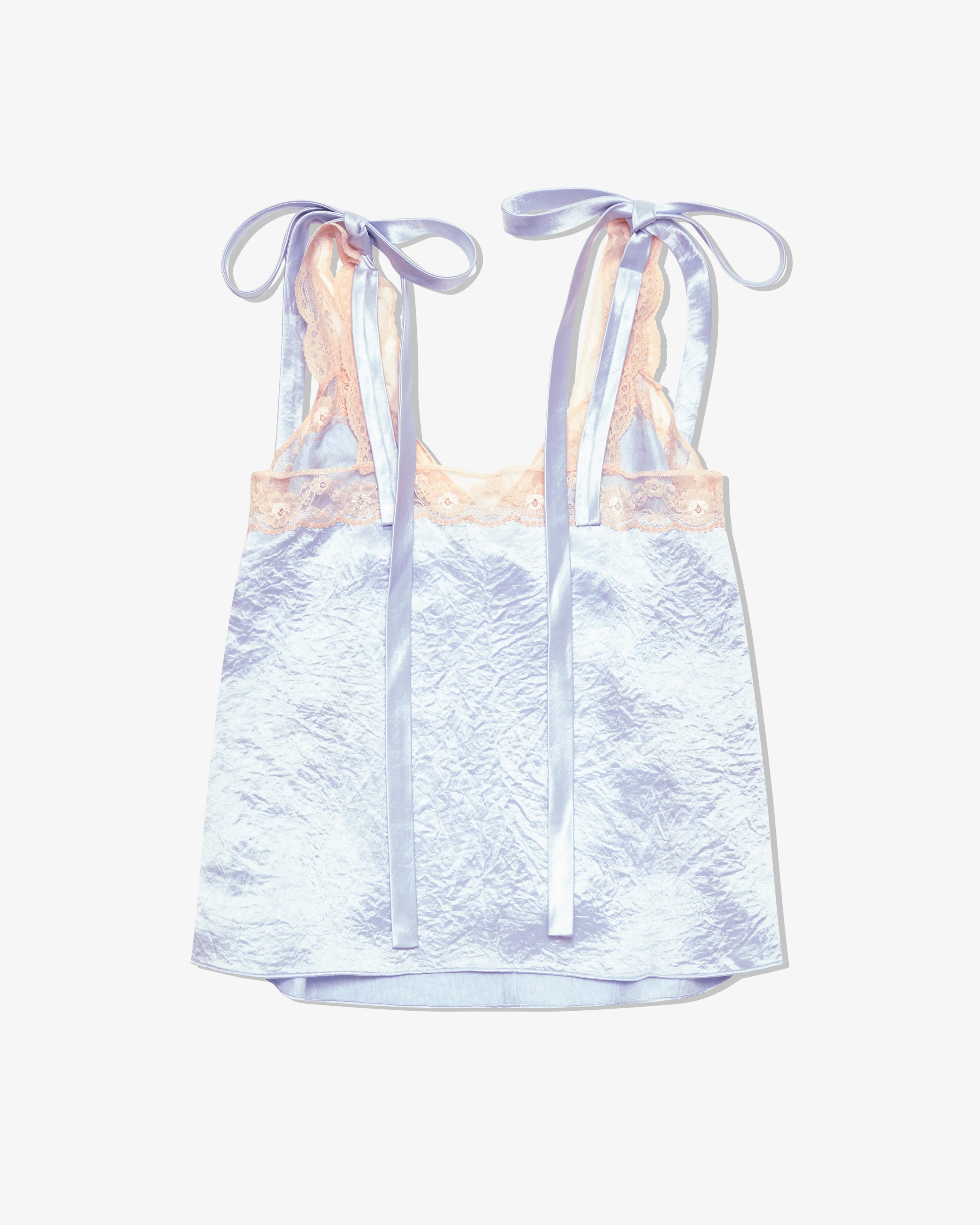 Marc Jacobs - Women's Satin Lace Slip Top - (Blue Mist) - Image 2