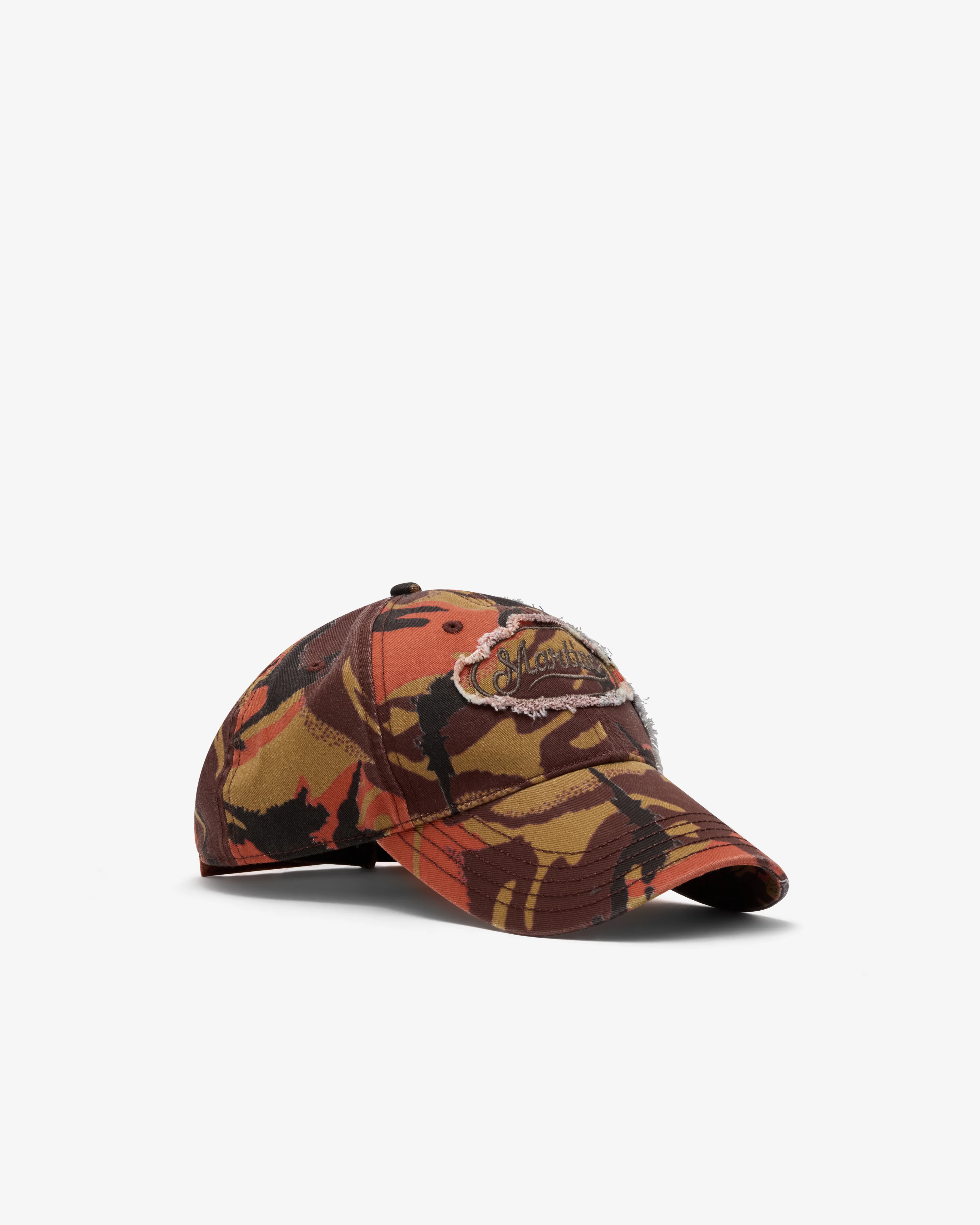 Martine Rose - Men's Collage Cap - (Orange/Grey) - Image 2