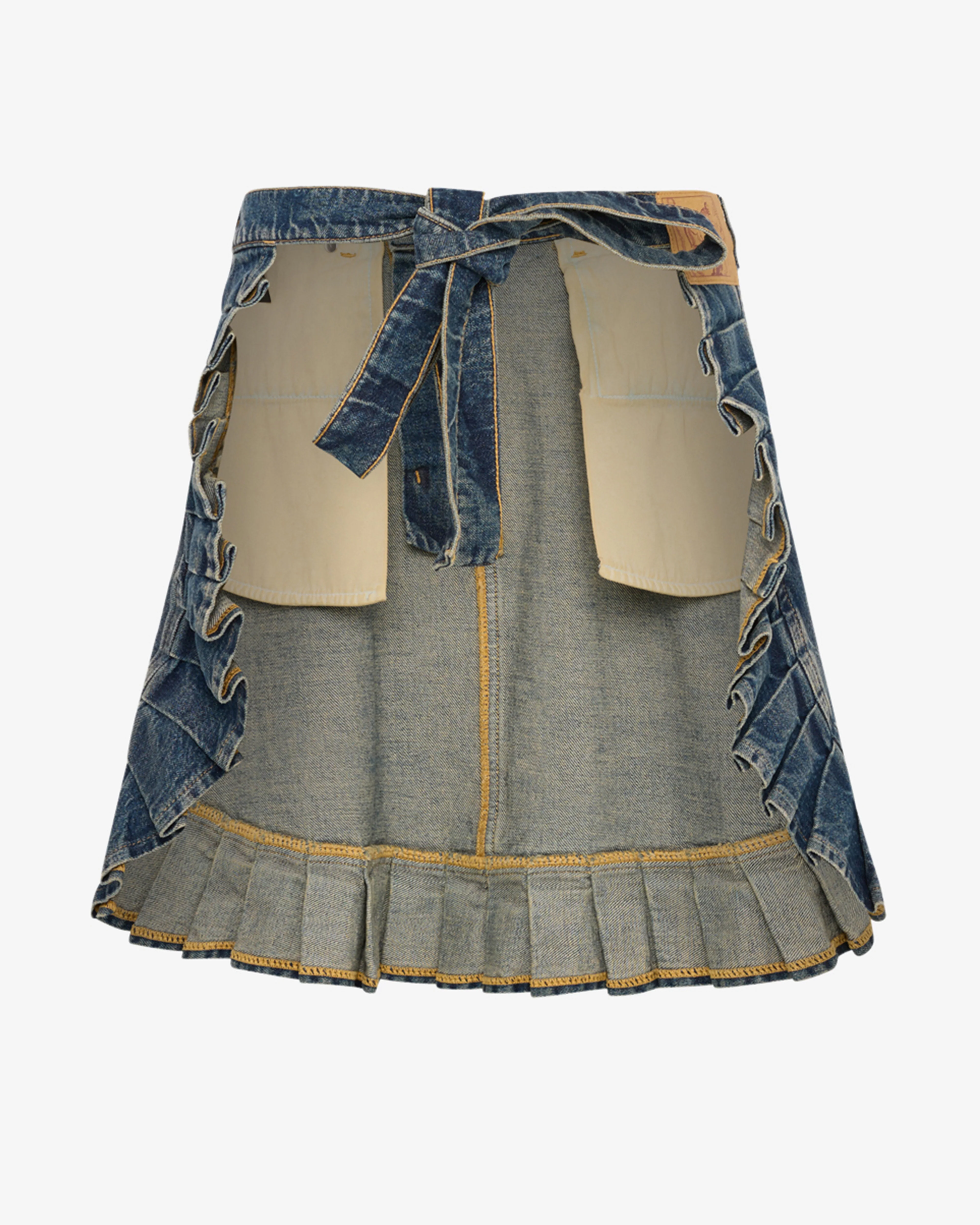 Martine Rose - Women's Denim Apron Skirt - (Blue) - Image 2