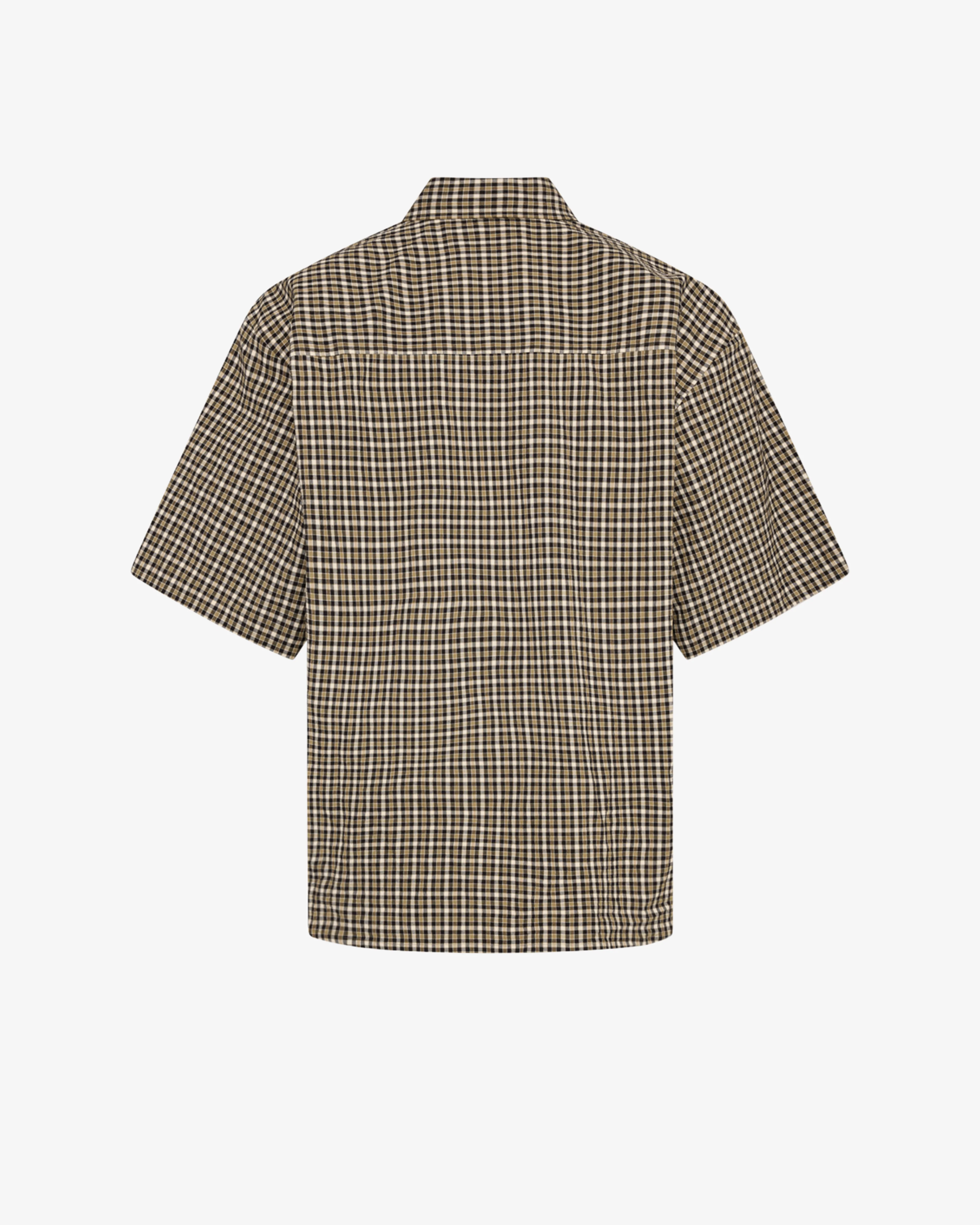 Martine Rose - Men's Short Sleeve Boxy Wrap Shirt - (Black) - Image 2