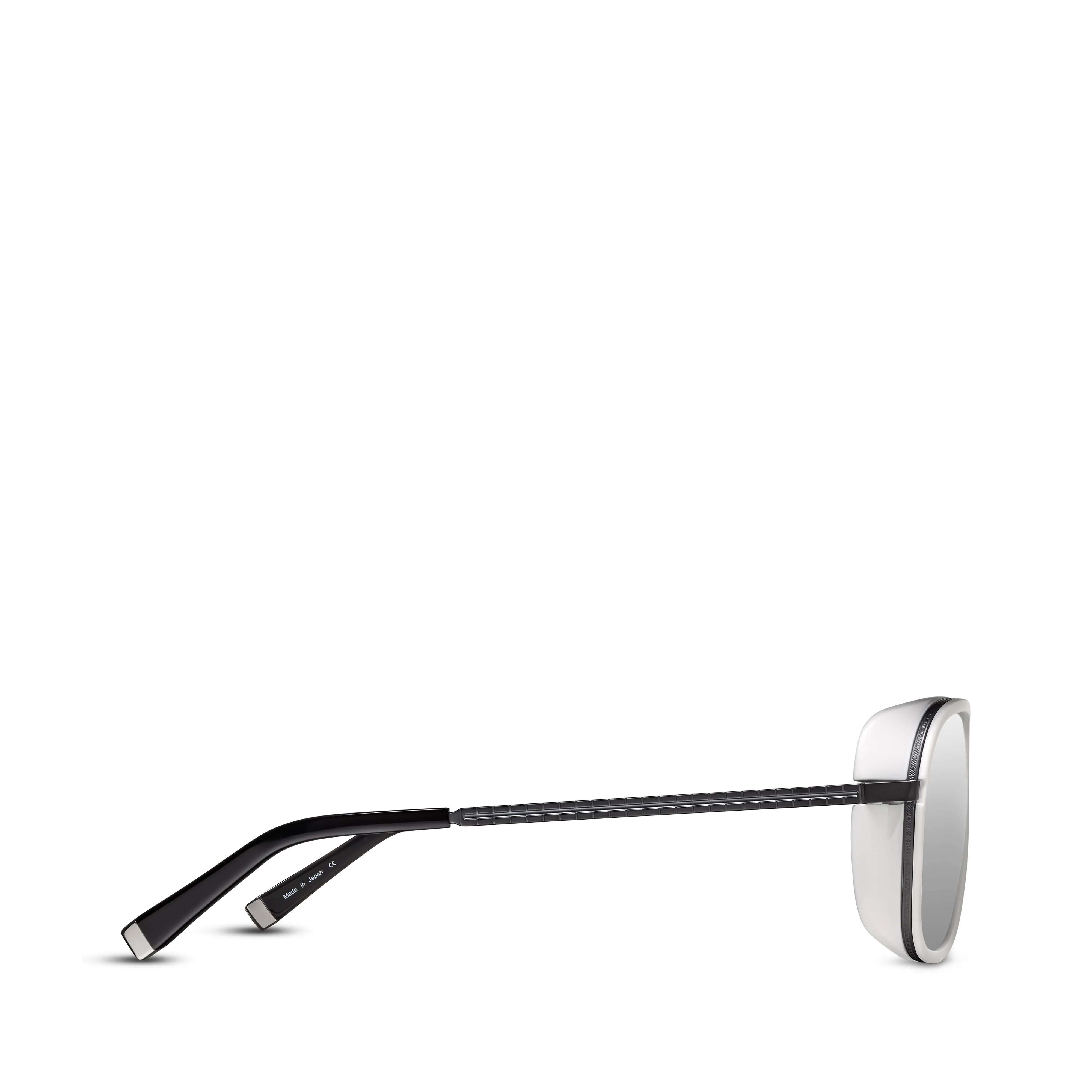 Matsuda - M3023 Silver Mirror Sunglasses - (Black/White) - Image 2