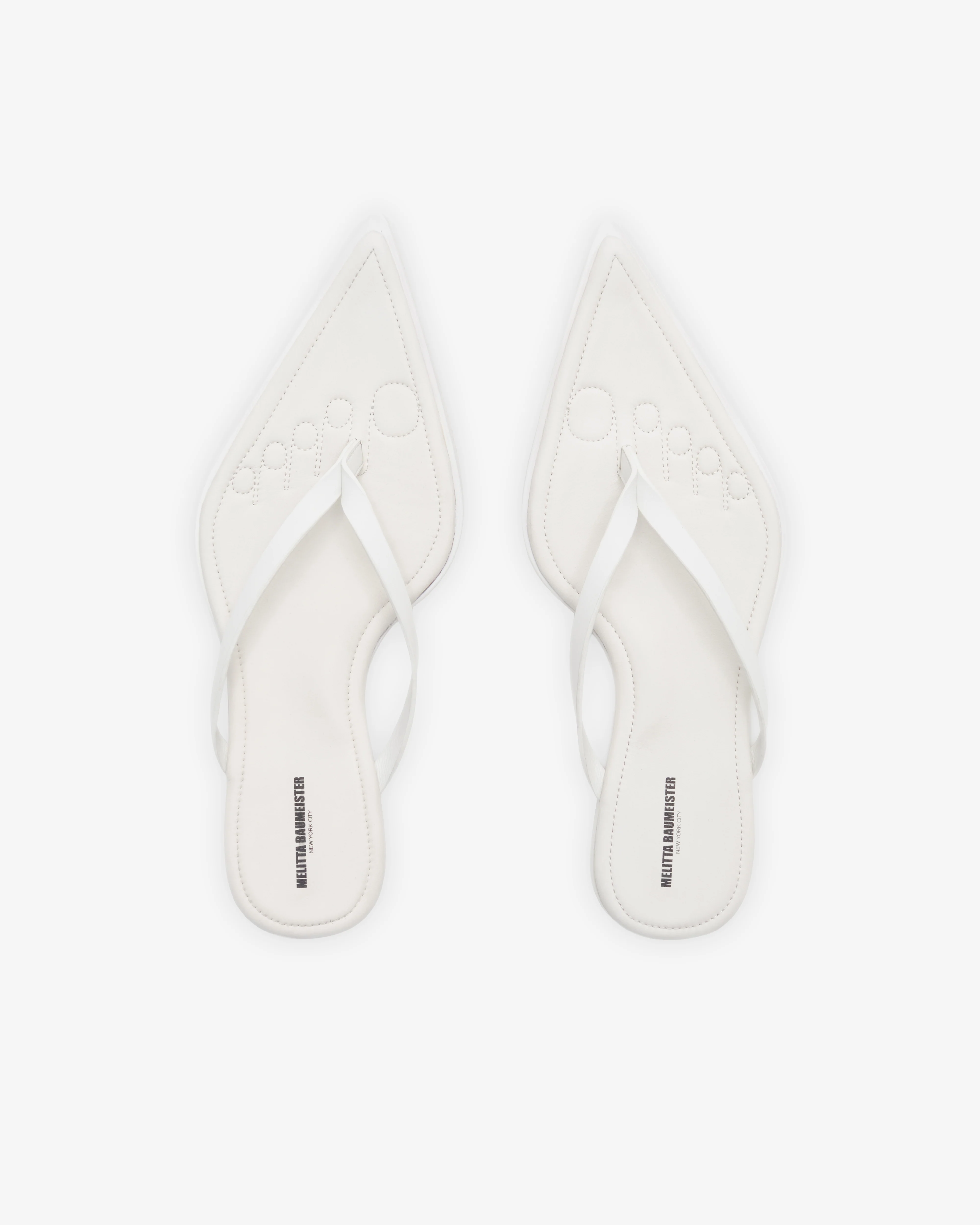 Melitta Baumeister - Women's Pointy Flip Flop - (White) - Image 6