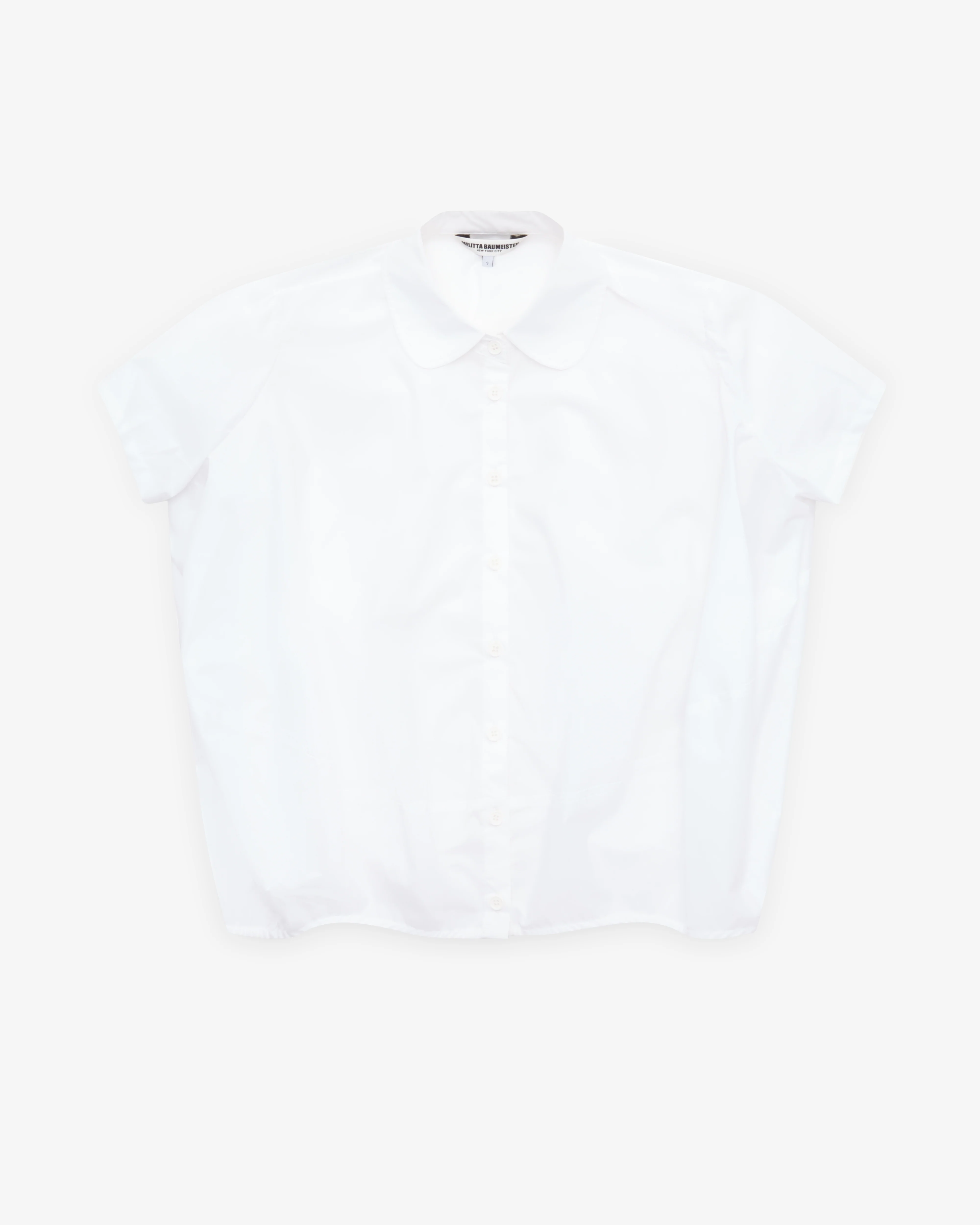 Melitta Baumeister - Women's Round Collar Cocoon Shirt - (White)