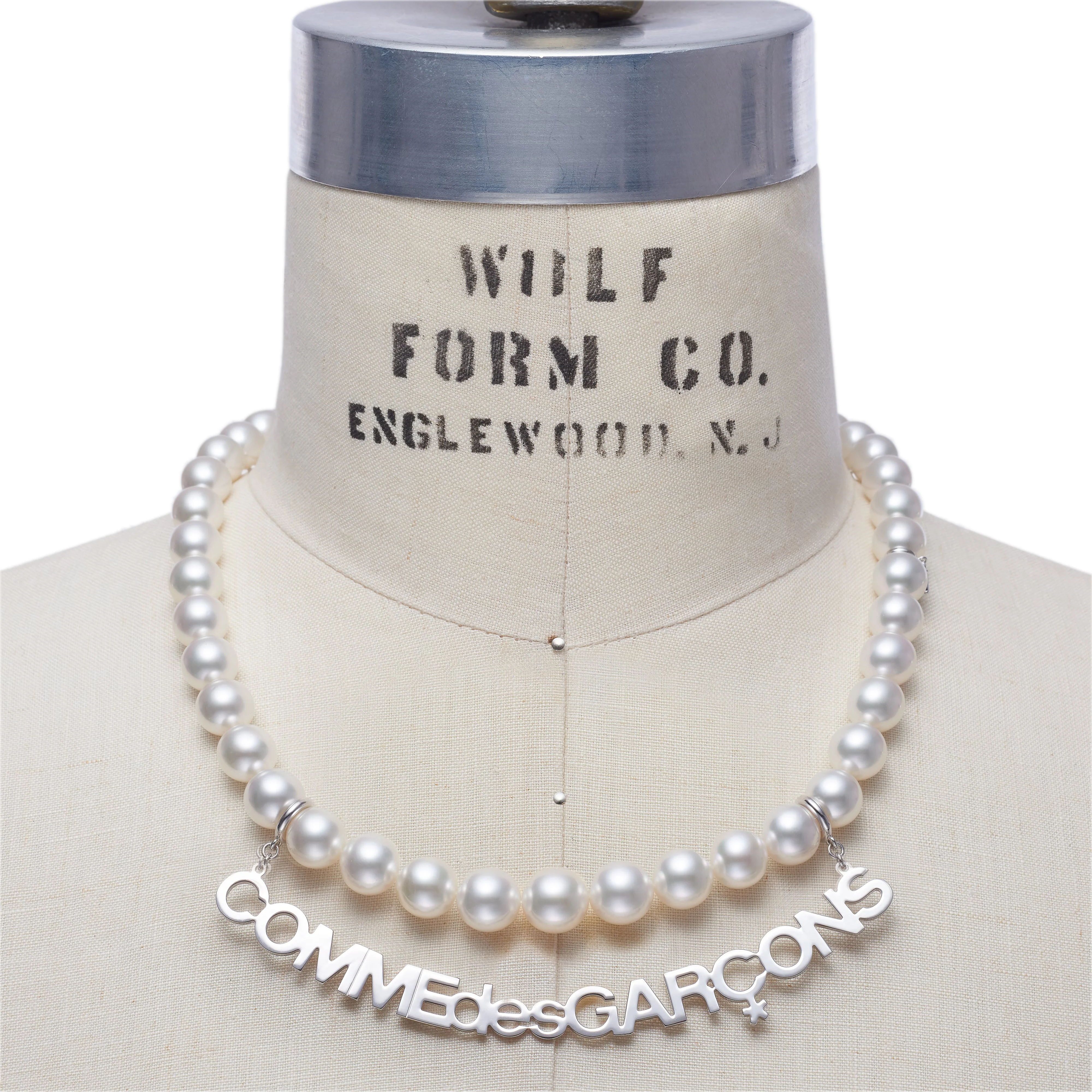 Comme des Garçons - Mikimoto Logo Necklace - (Silver) - Image 2