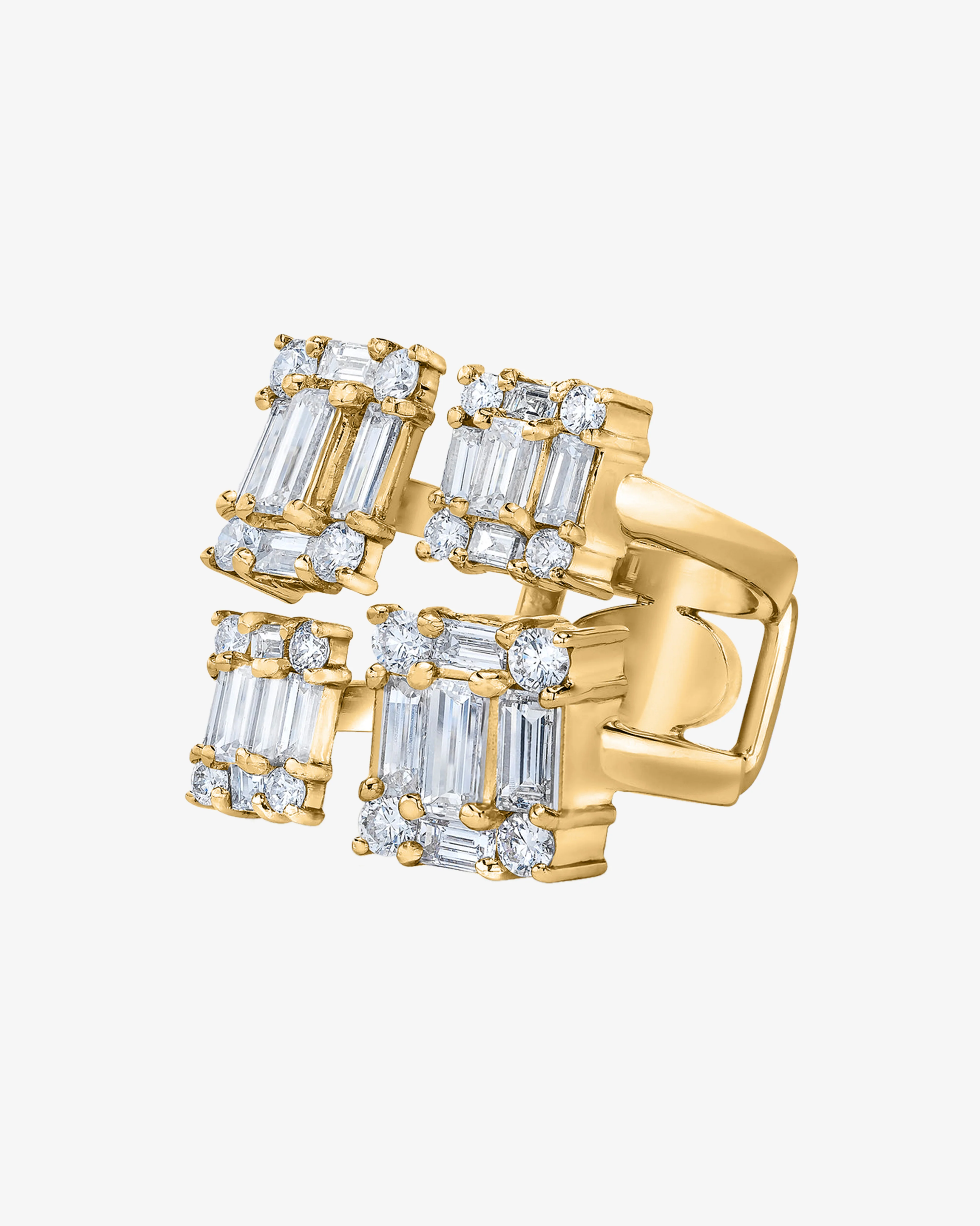 Mindi Mond - Women's Clarity Quad Ring - (Yellow Gold) - Image 2
