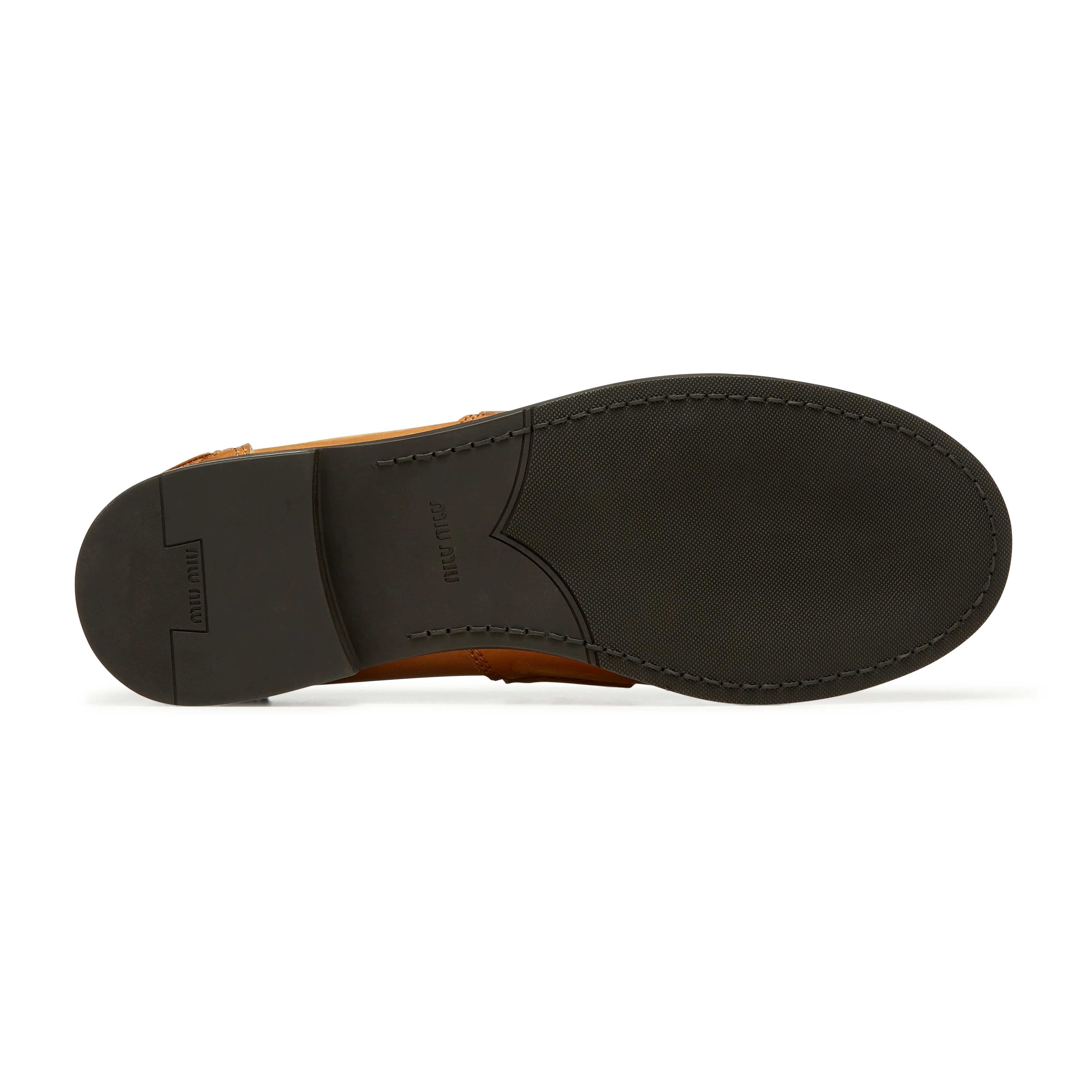 Miu Miu - Women's Vintage Effect Loafers - (Natural) - Image 5