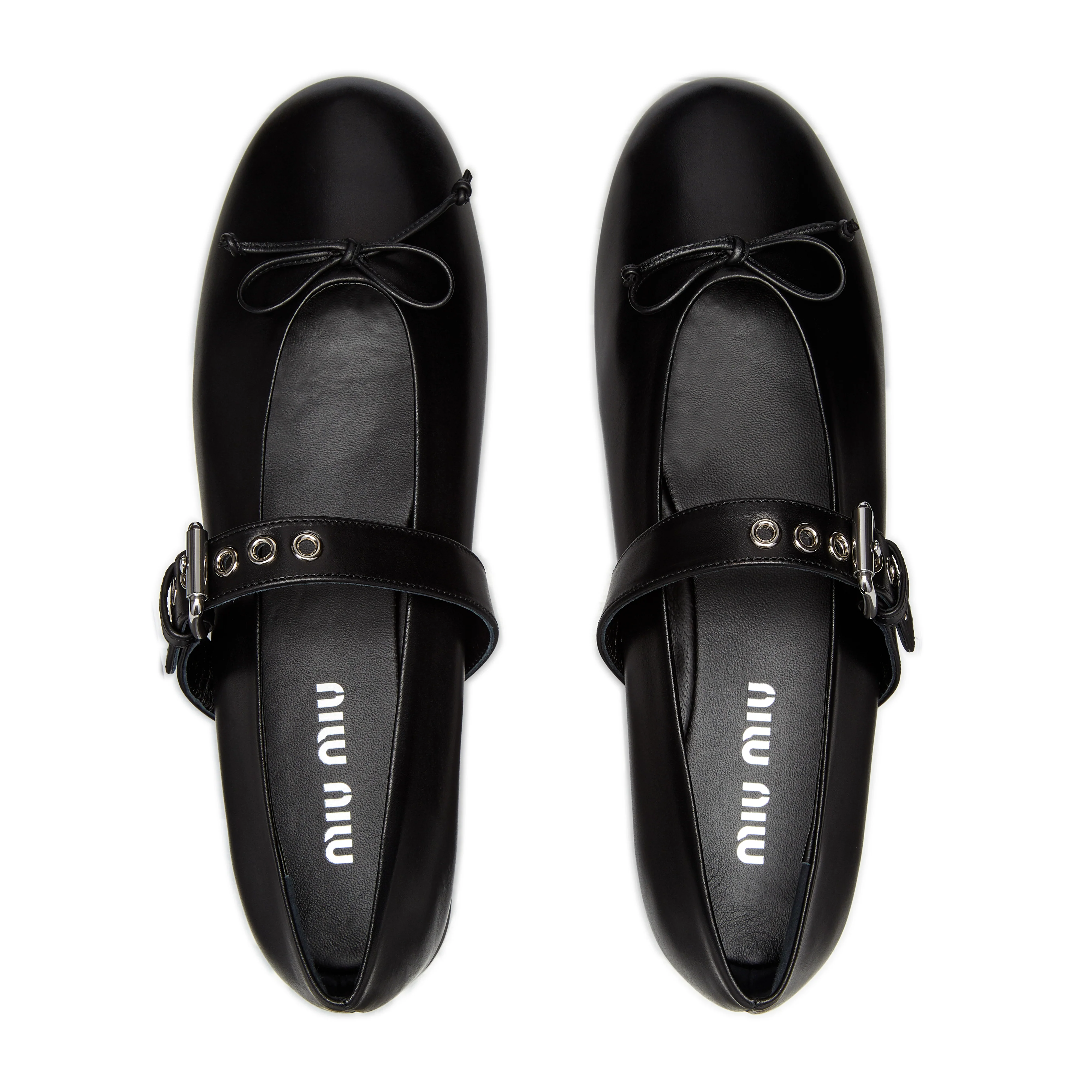 Miu Miu - Women's Ballerina Shoe - (Black) - Image 3