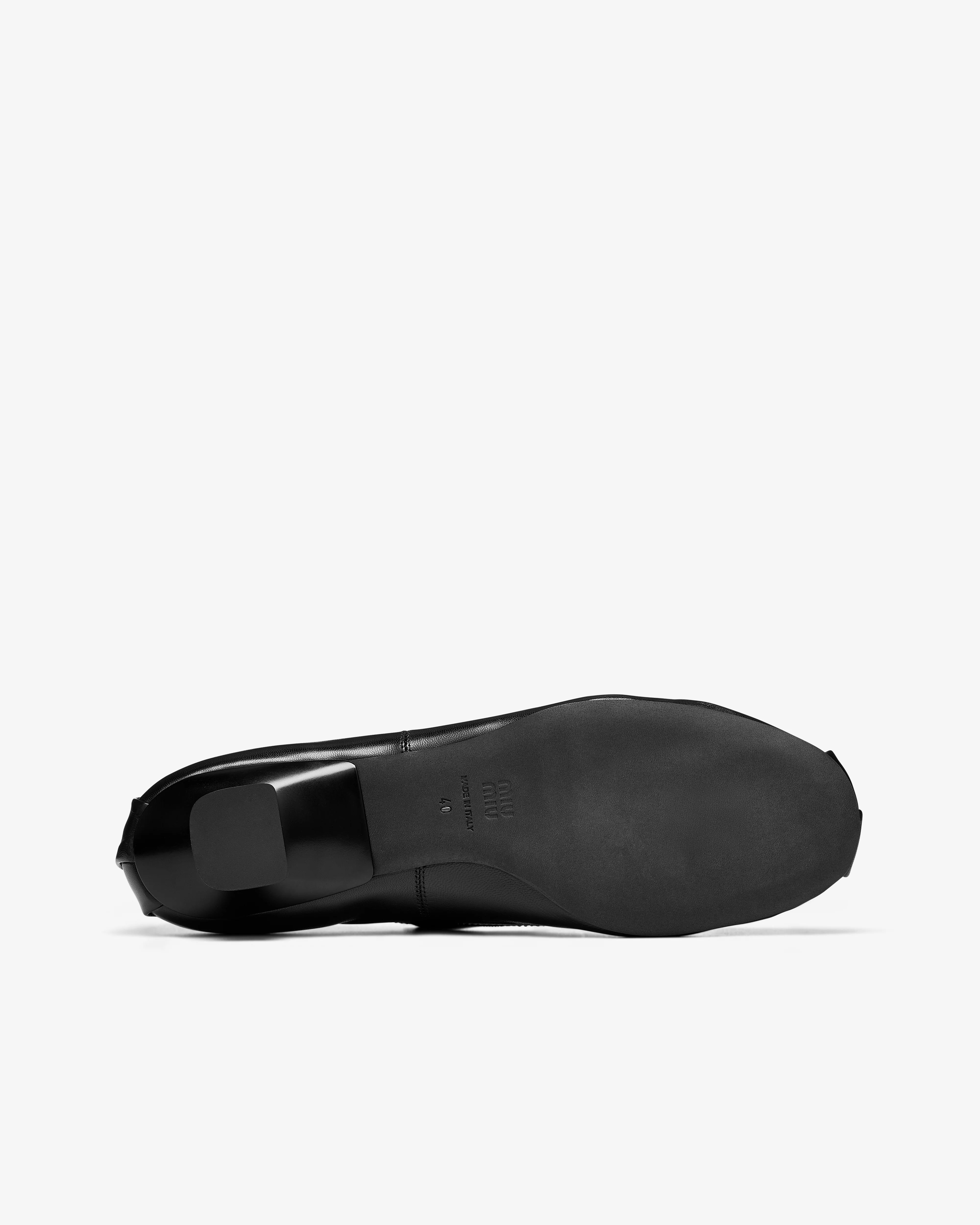 Miu Miu - Women's Heel Ballerina Shoe - (Black) - Image 3