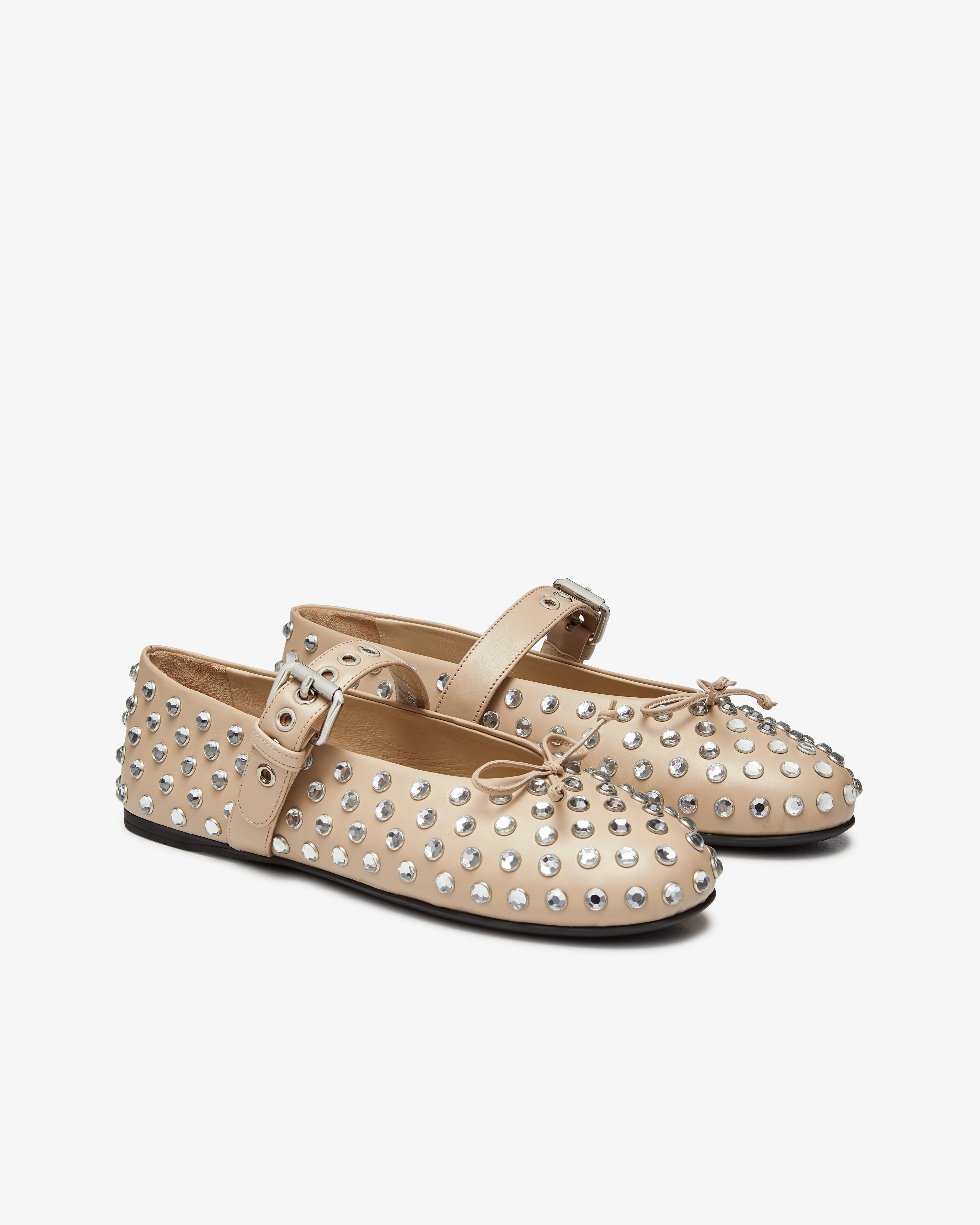 Miu Miu - Women’s Ballerina Shoe - (Travertine) - Image 4