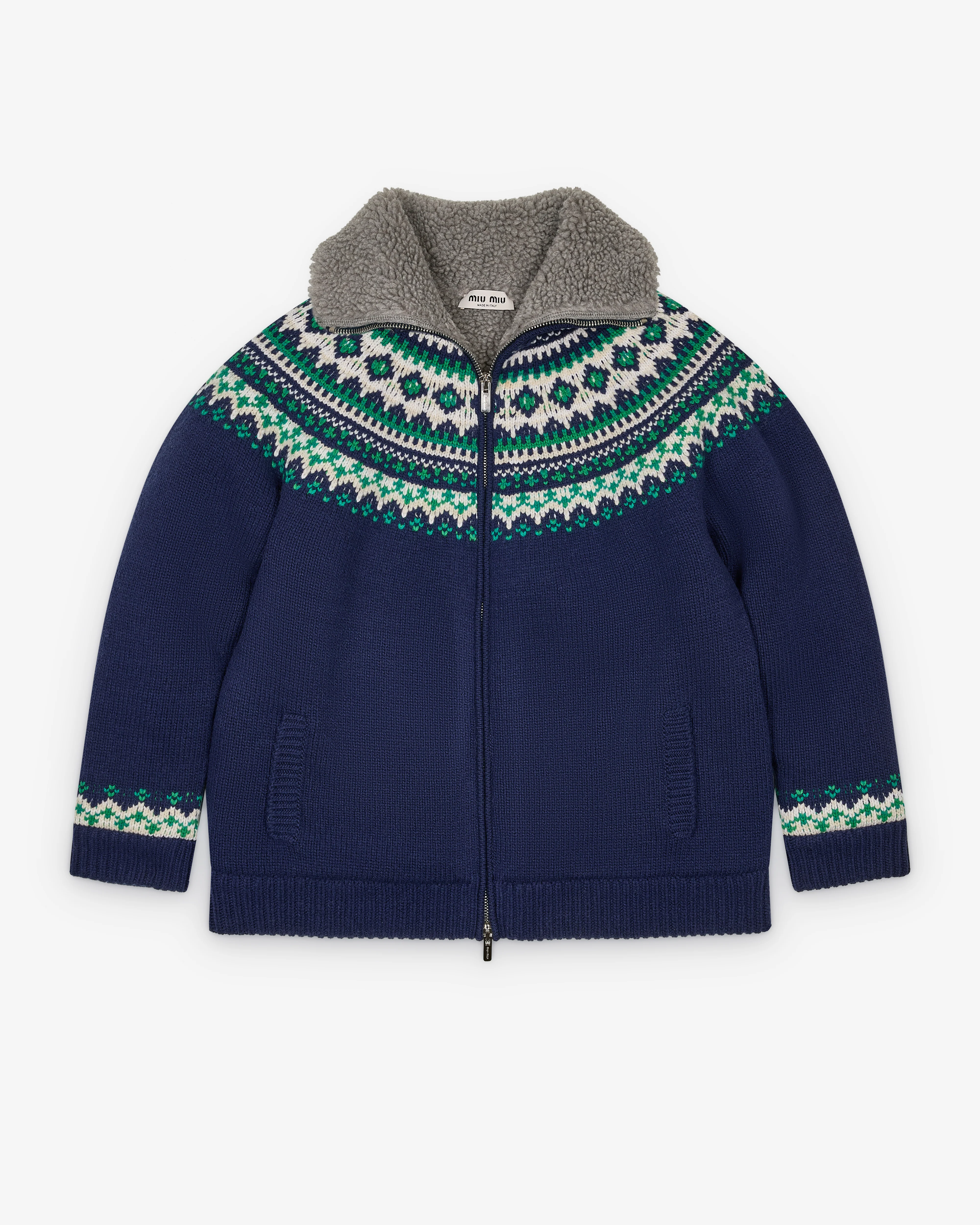 Miu Miu - Men's Cardigan - (Navy) - Image 3