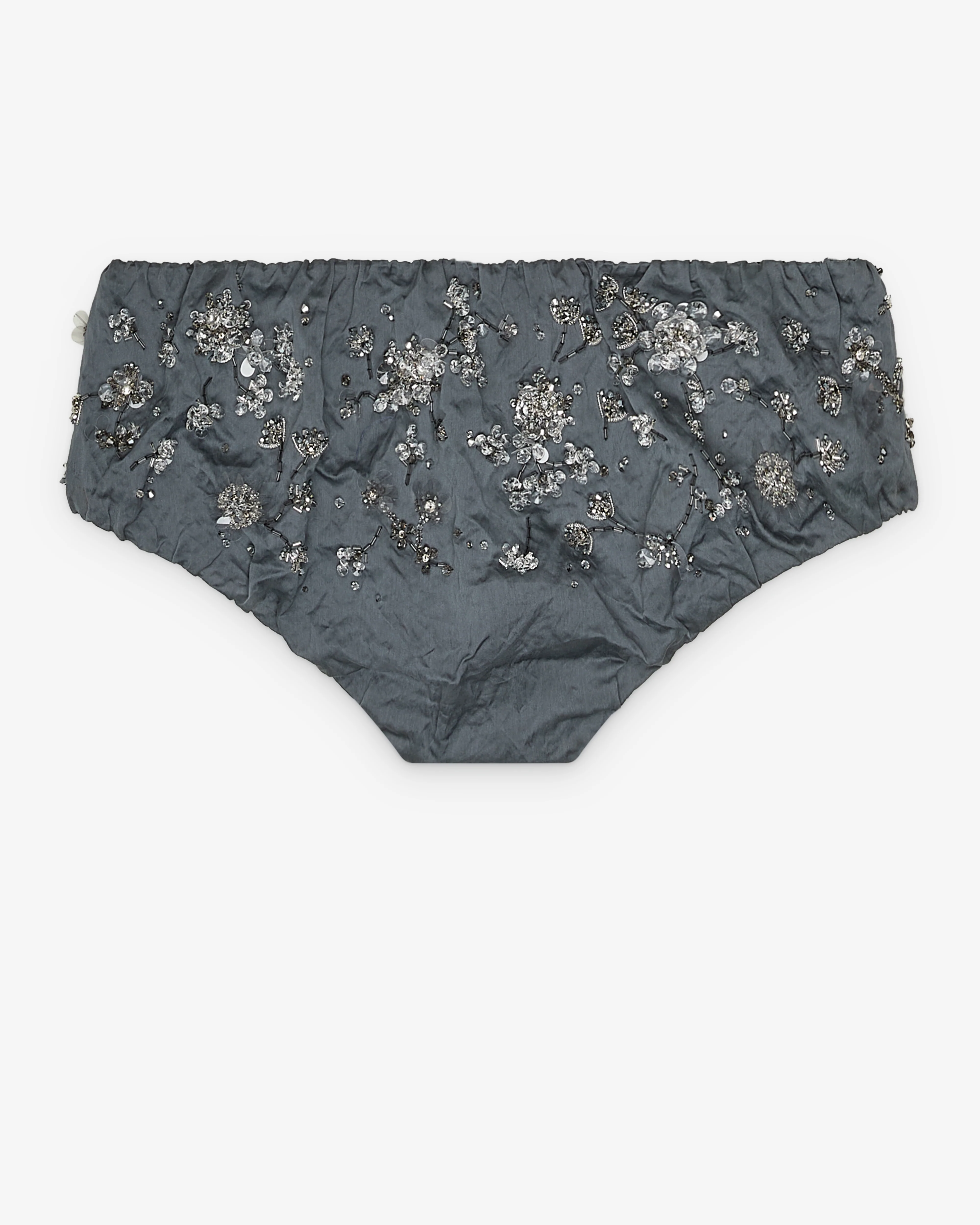 Miu Miu - Women's Embroidered Duchess Panty - (Iron Gray) - Image 2
