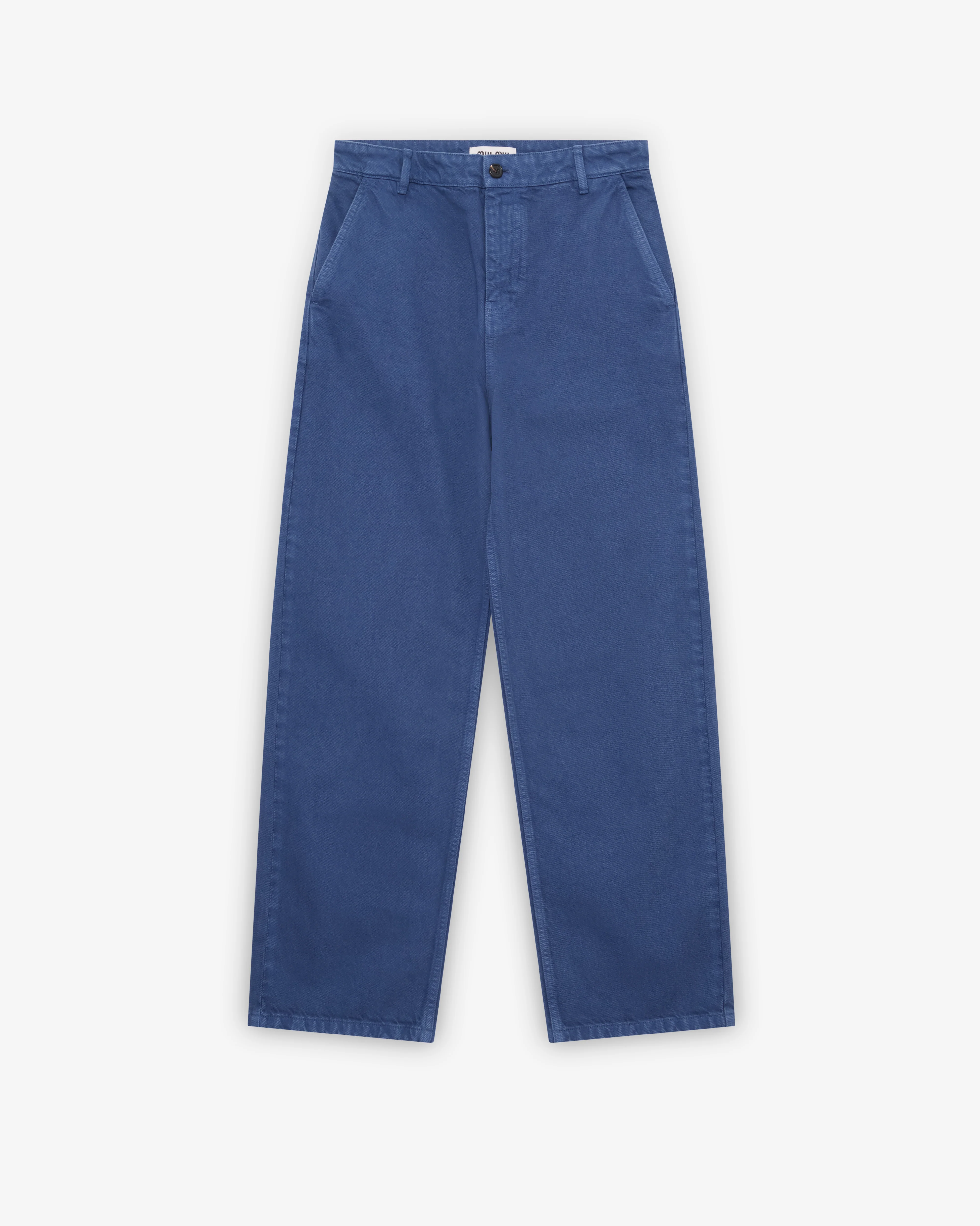 Miu Miu - Women's Garment-Dyed Gabardine Pants - (Ink Blue)