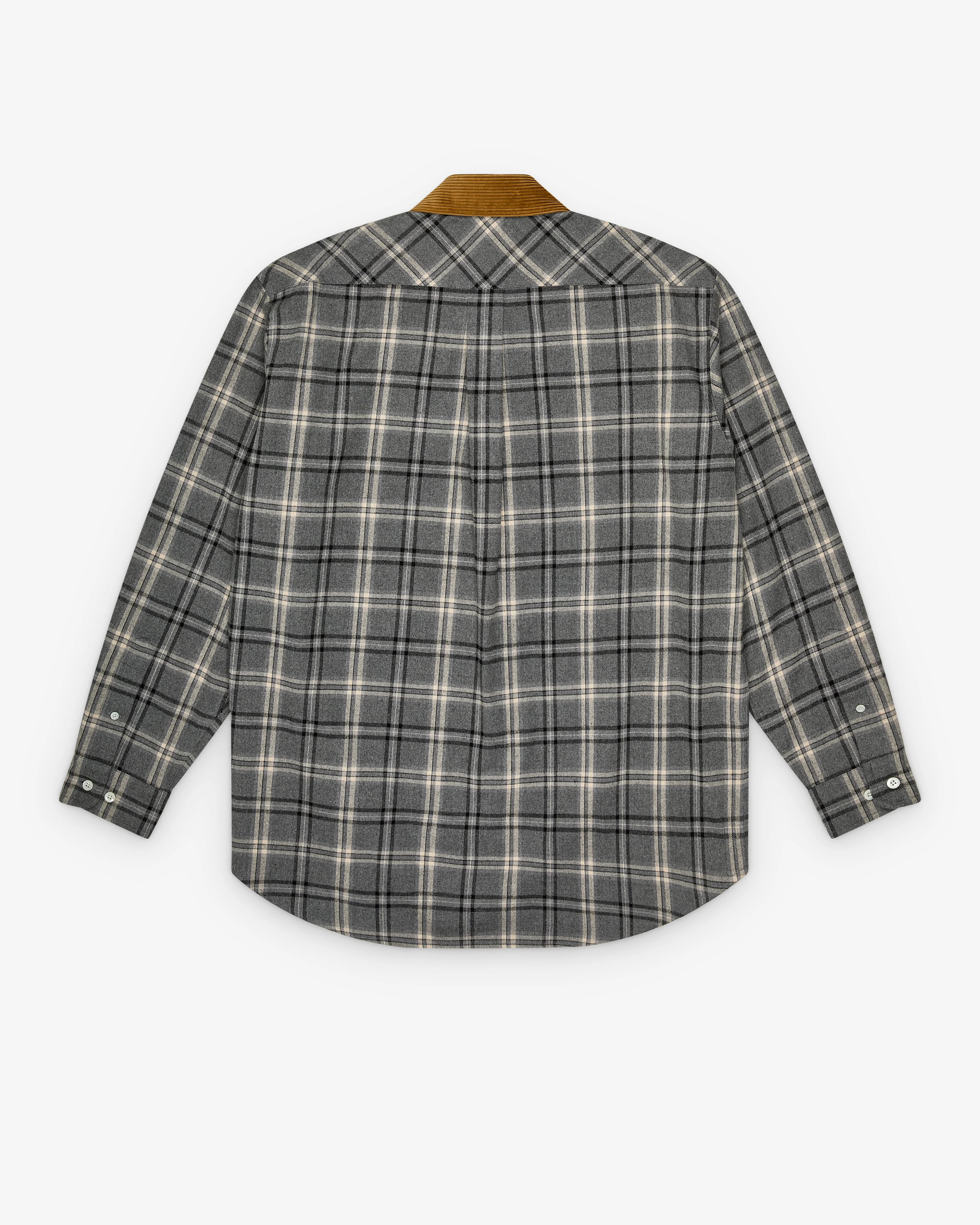 Miu Miu - Women's Checked Flannel Shirt - (Slate Gray) - Image 2