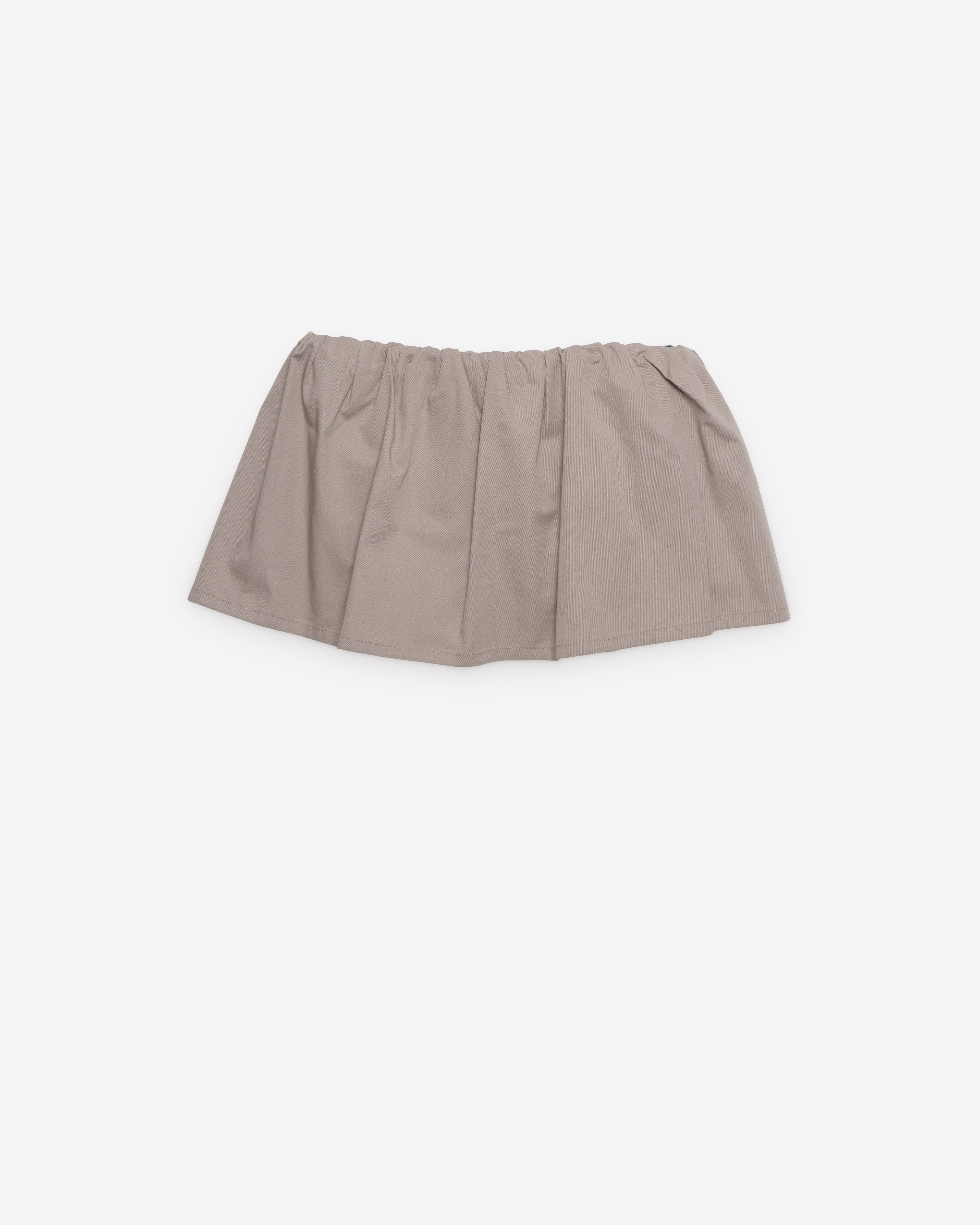 Miu Miu - Women's Washed Twill Mini Skirt - (Khaki/Green) - Image 2