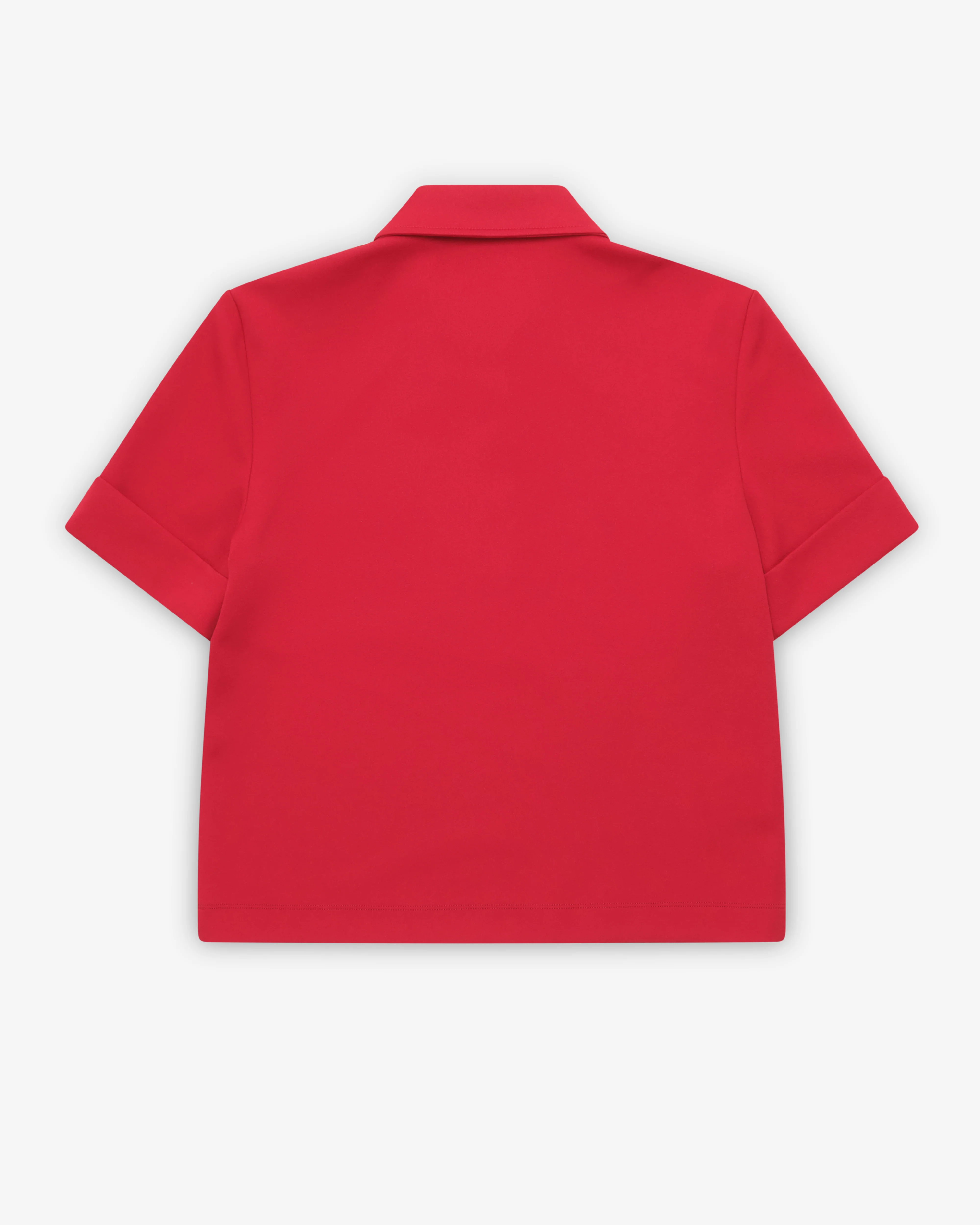 Miu Miu - Men's Technical Jersey Polo Shirt - (Ruby Red) - Image 2