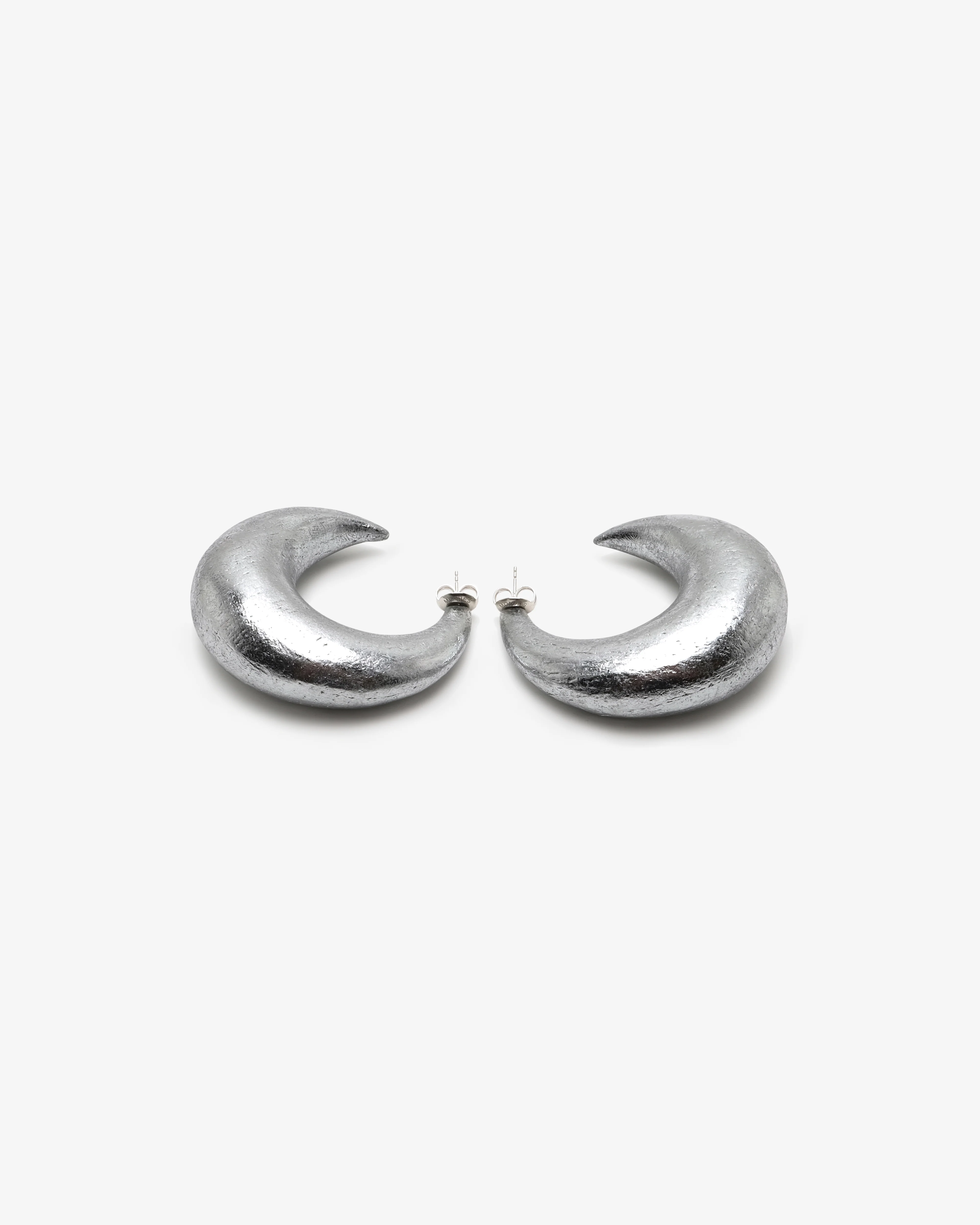 Monies - Women's Half Moon Earrings - (Silver) - Image 2
