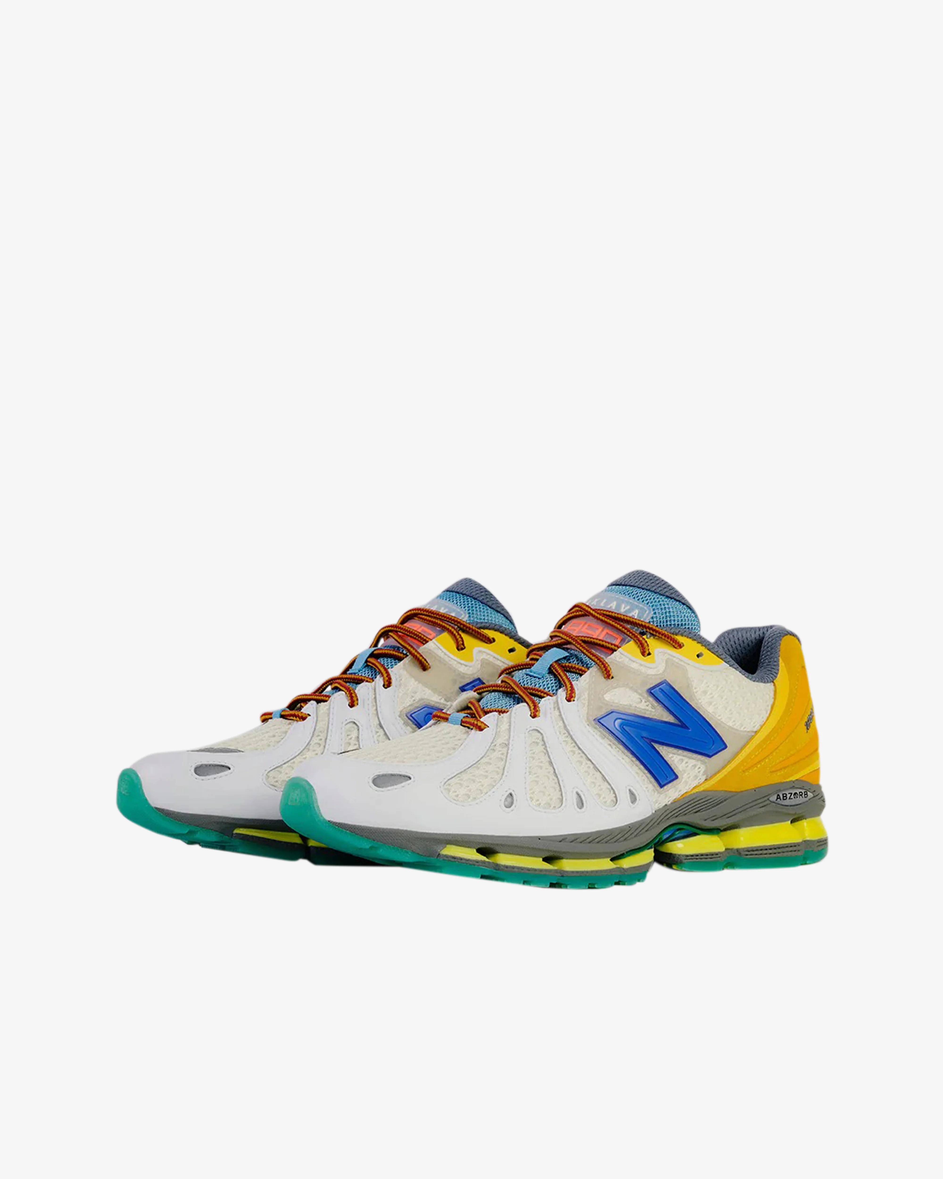 New Balance - 1890 Action Bronson Cyborg Sneakers - (White/Yellow) - Image 2