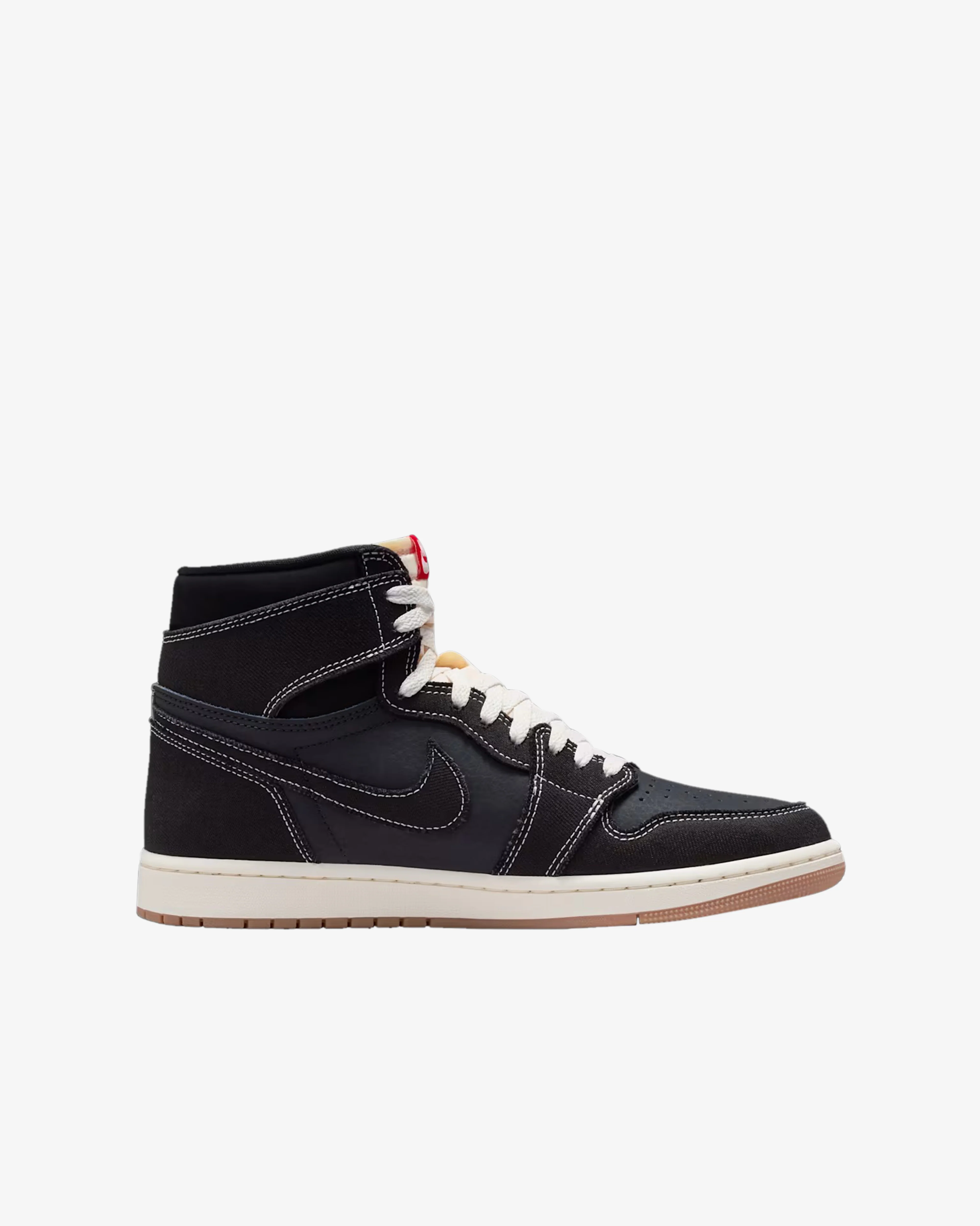 Nike - Men's Air Jordan 1 Retro High OG Sneakers - (Black/Red/Sail) - Image 3